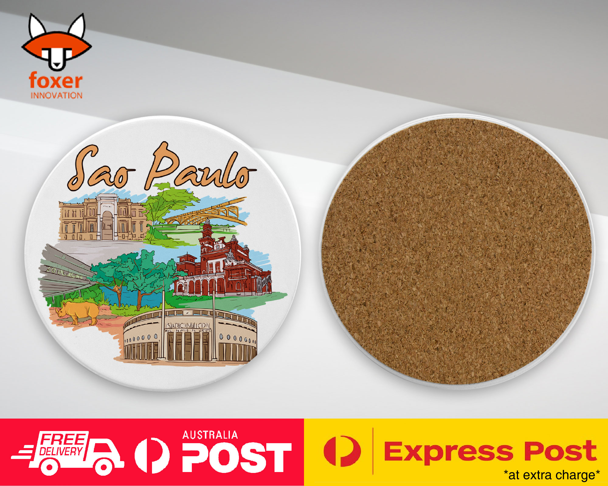 COASTER COFFEE DRINKING MAT|SAO PAULO BRAZIL