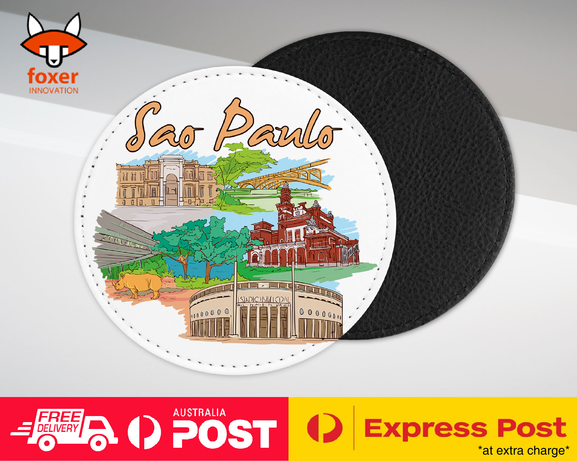 COASTER COFFEE DRINKING MAT|SAO PAULO BRAZIL