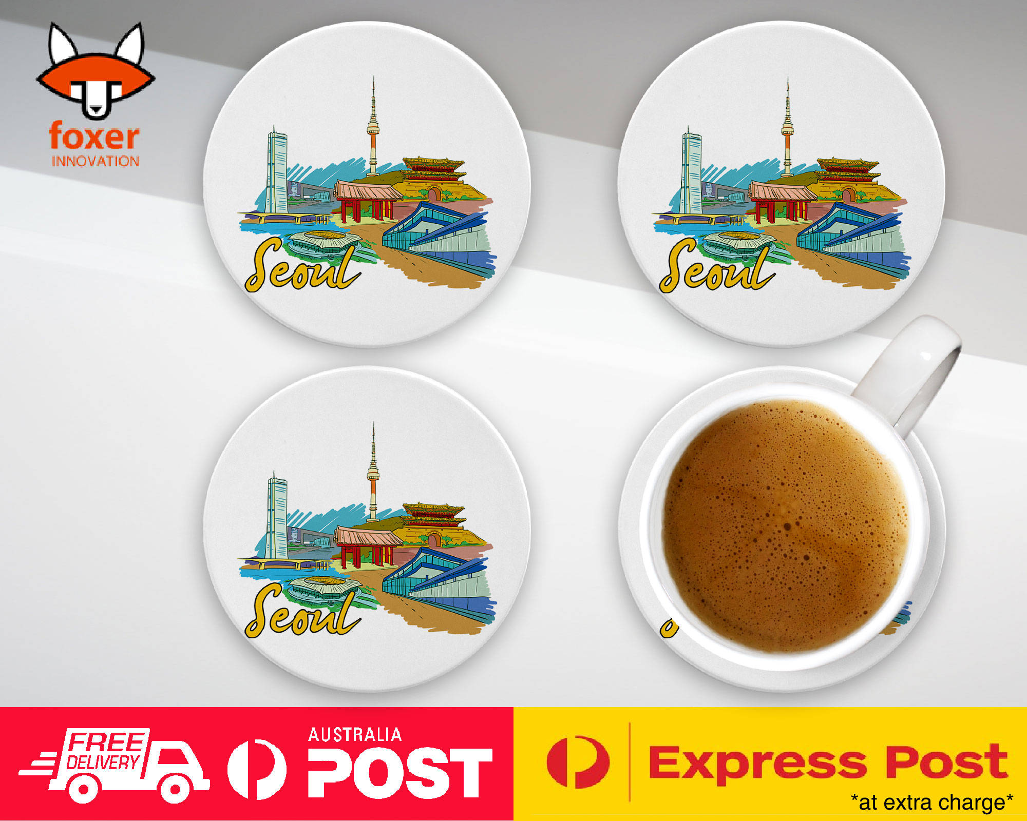 COASTER COFFEE DRINKING MAT|SEOUL SOUTH KOREA - Imagen 9 de 21