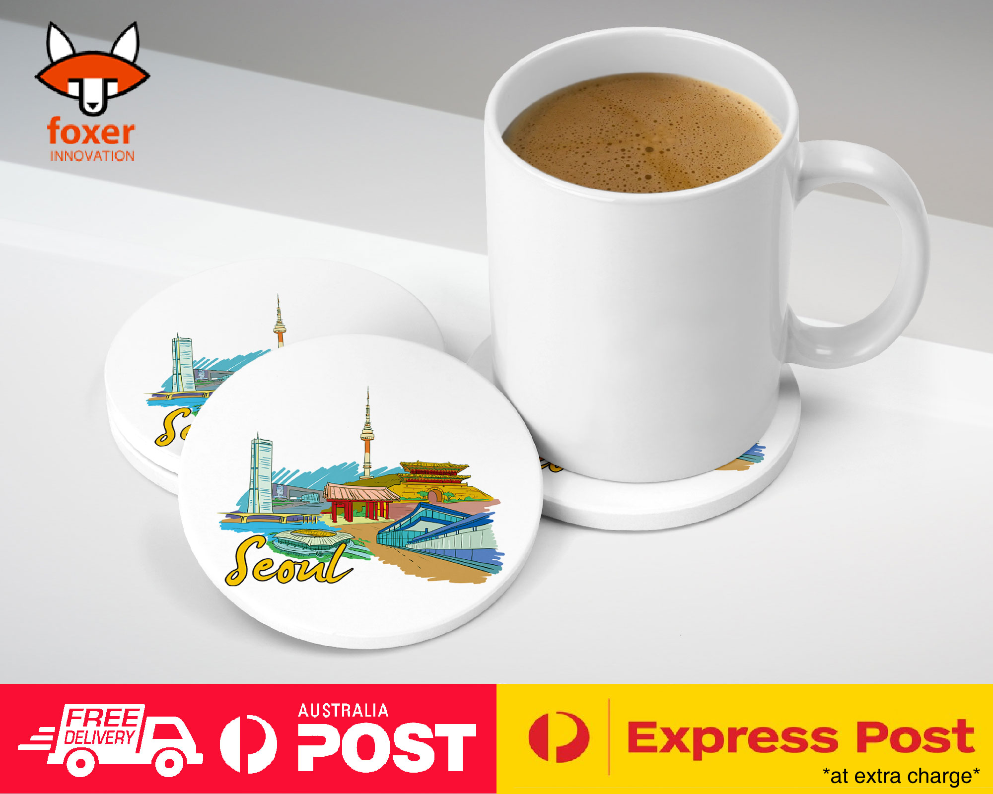 COASTER COFFEE DRINKING MAT|SEOUL SOUTH KOREA - Imagen 10 de 21