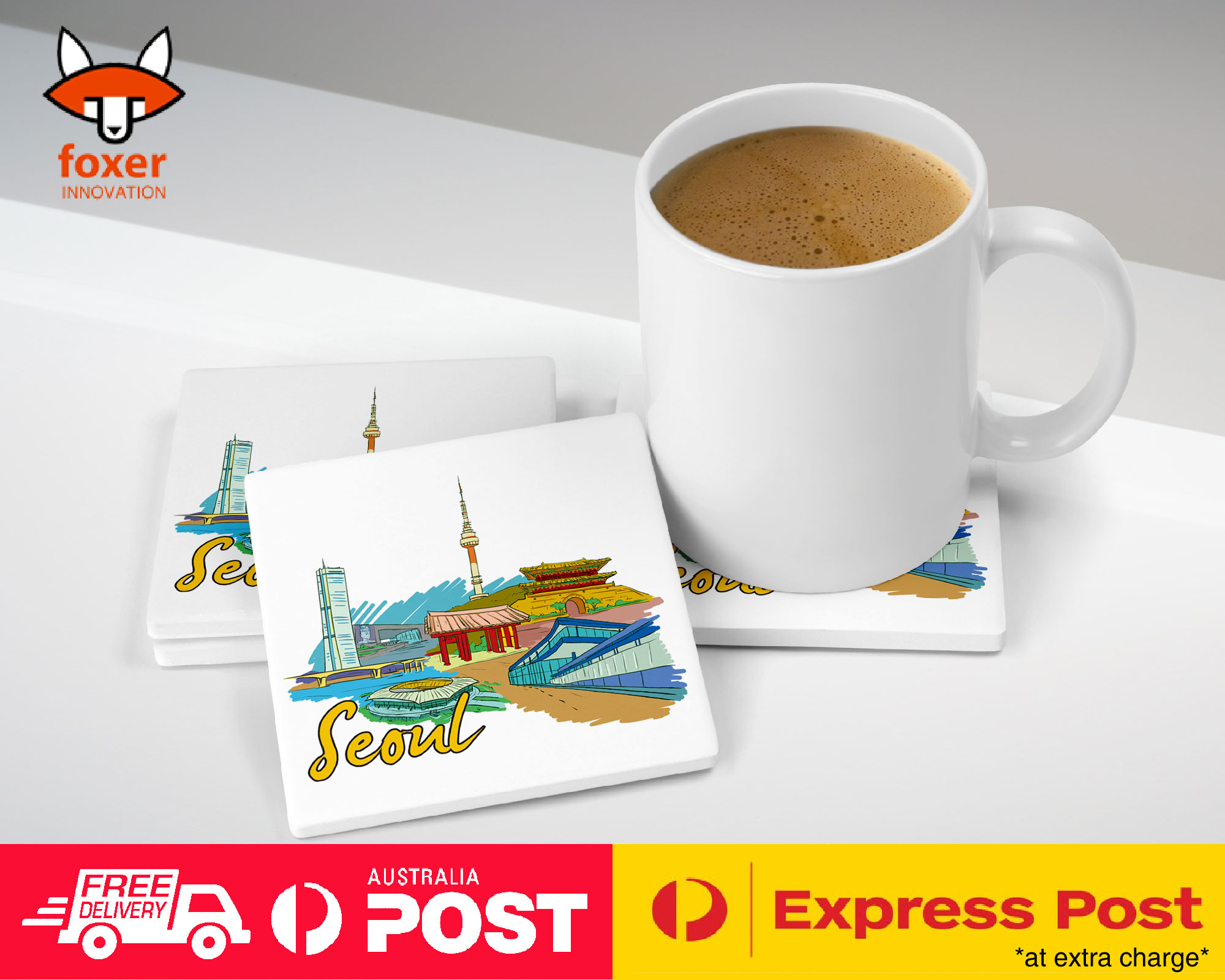 COASTER COFFEE DRINKING MAT|SEOUL SOUTH KOREA - Imagen 20 de 21