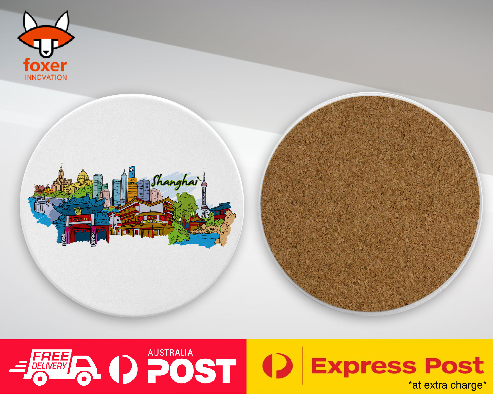 COASTER COFFEE DRINKING MAT|SHANGHAI CHINA