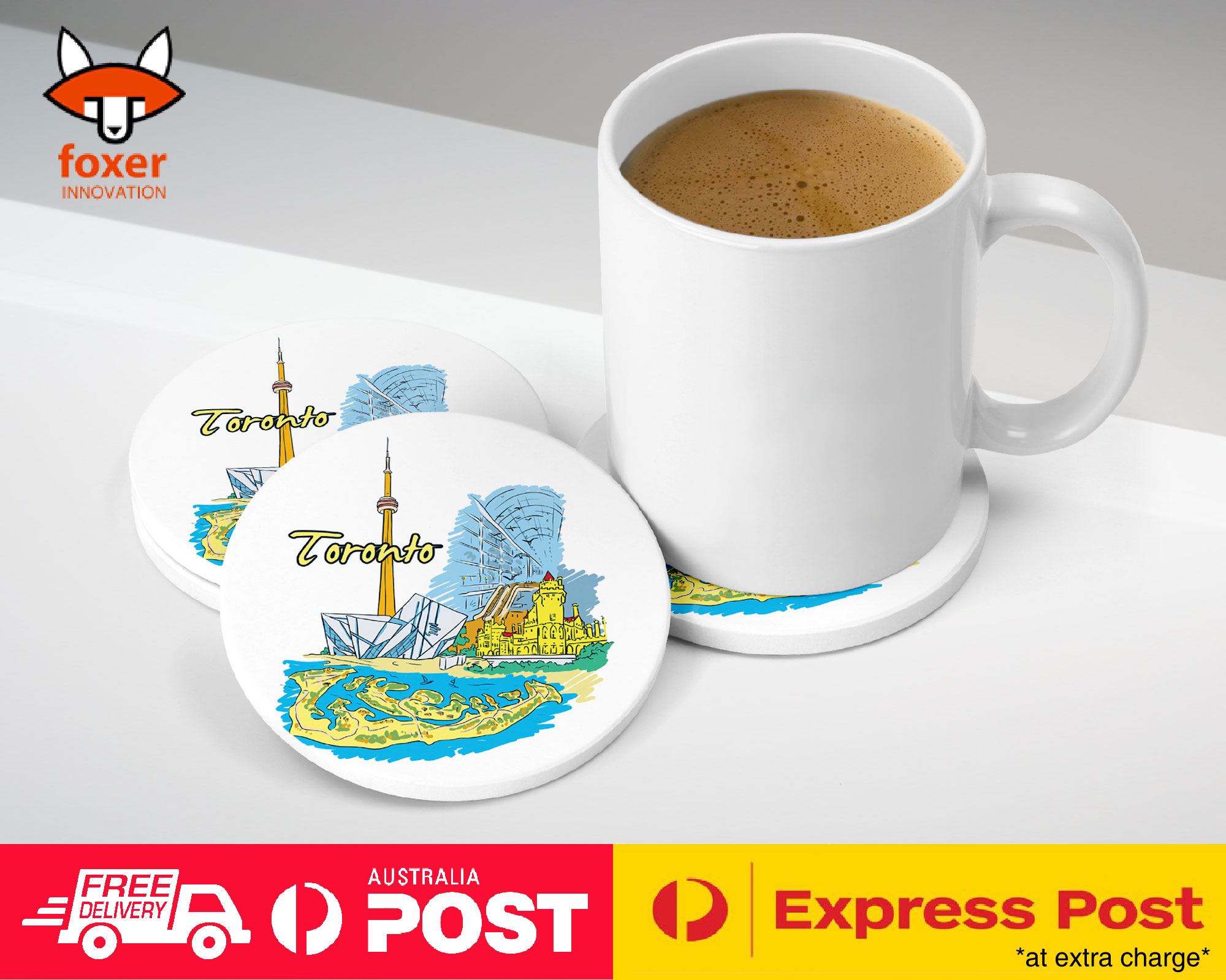 COASTER COFFEE DRINKING MAT|TORONTO CANADA