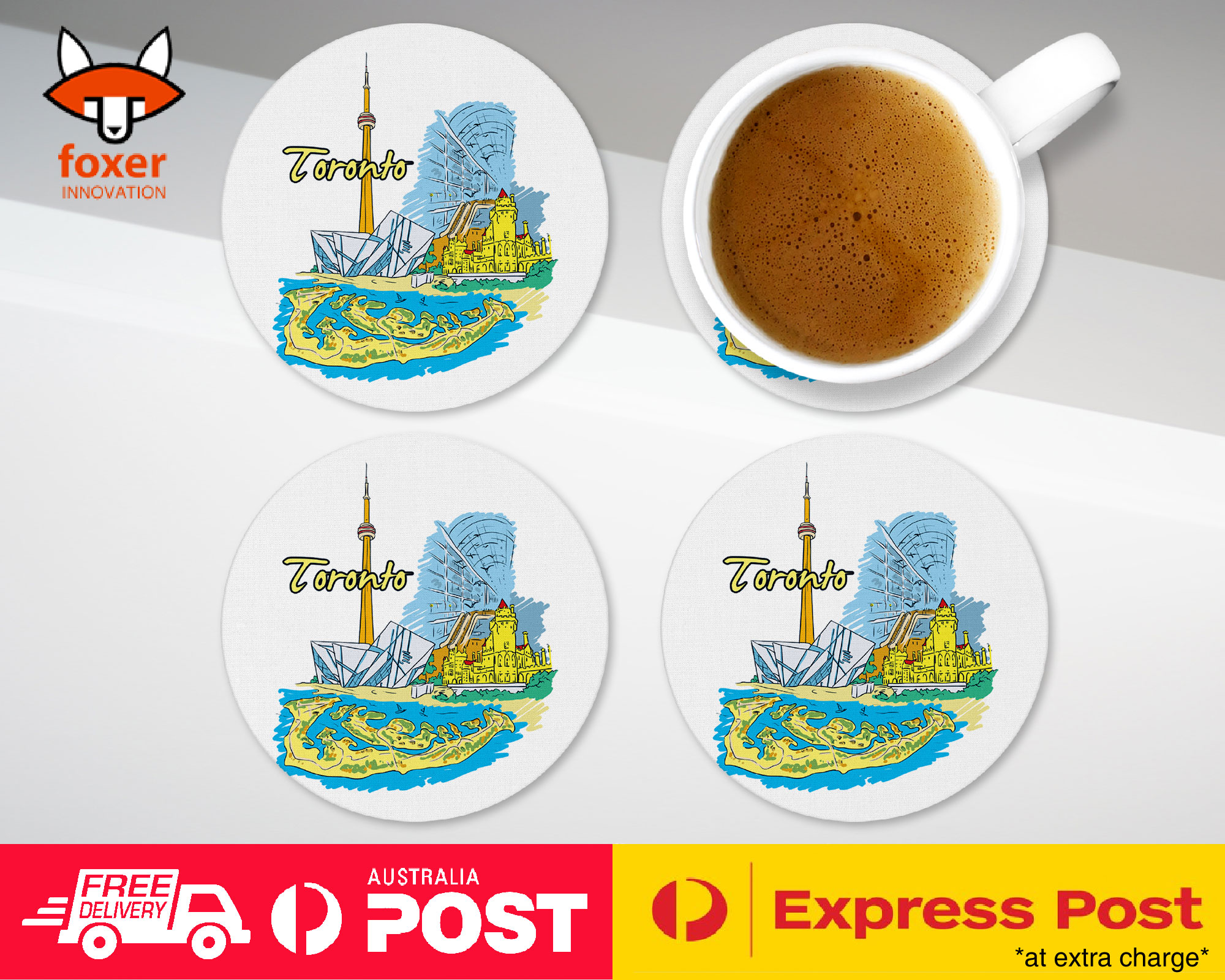 COASTER COFFEE DRINKING MAT|TORONTO CANADA