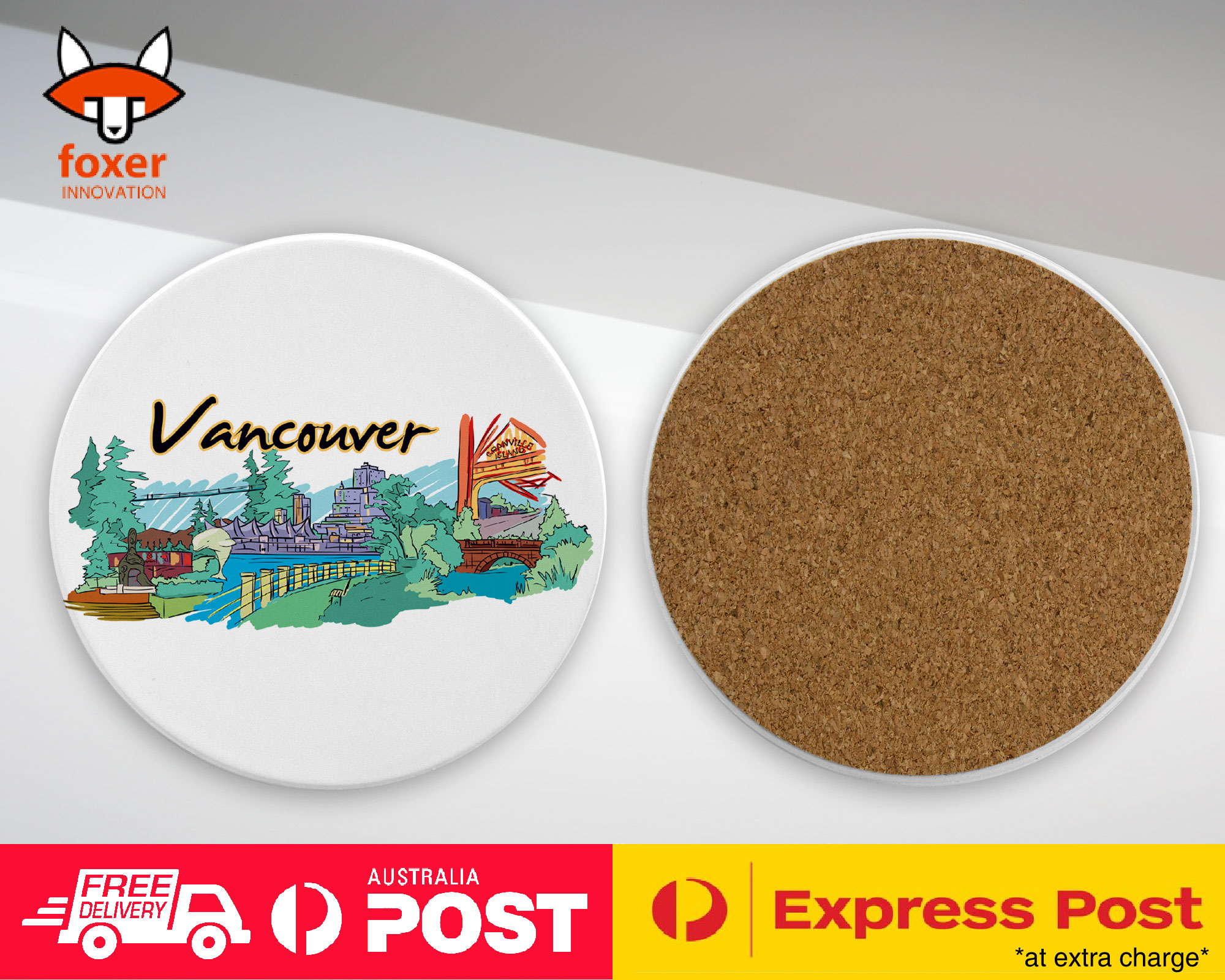 COASTER COFFEE DRINKING MAT|VANCOUVERI VANCOUVER CANADA