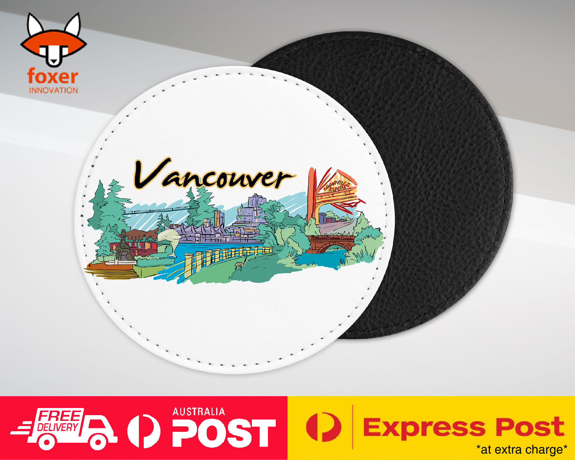 COASTER COFFEE DRINKING MAT|VANCOUVERI VANCOUVER CANADA