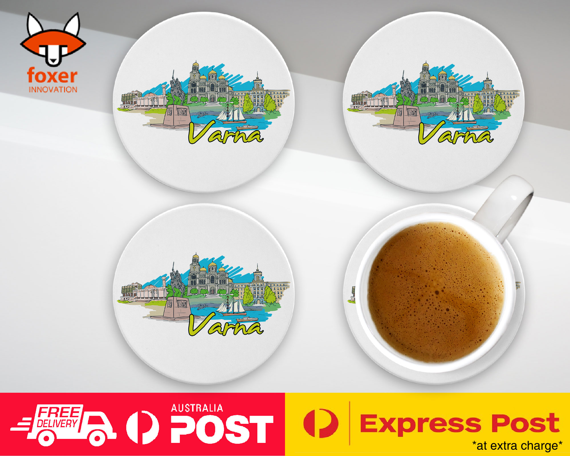 COASTER COFFEE DRINKING MAT|VARNA BULGARIA