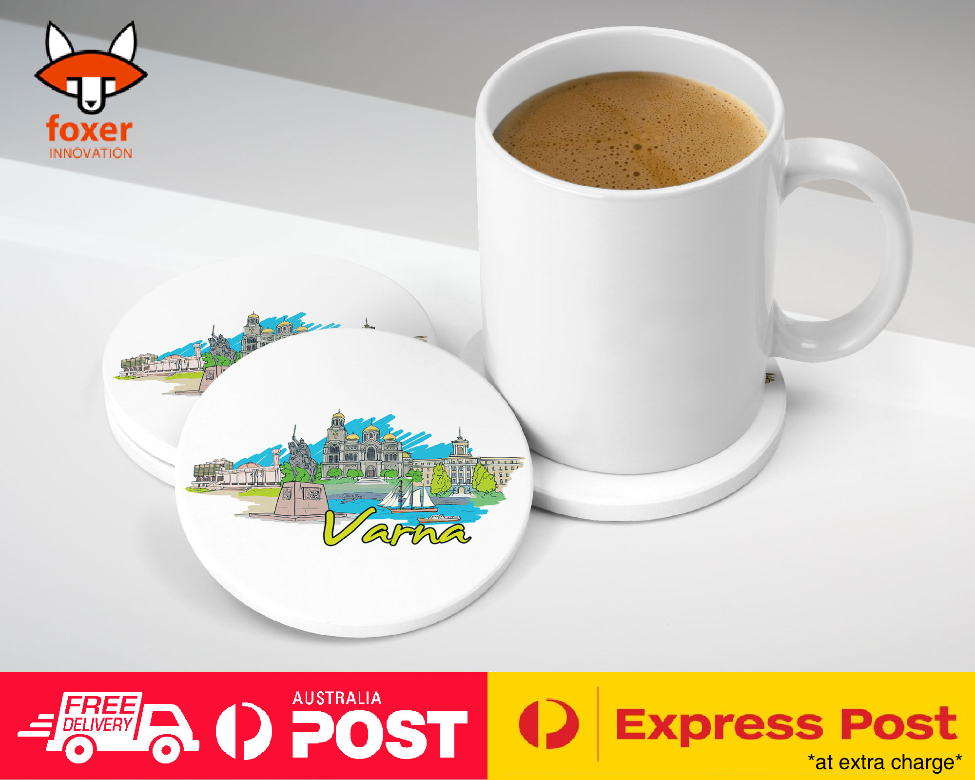 COASTER COFFEE DRINKING MAT|VARNA BULGARIA