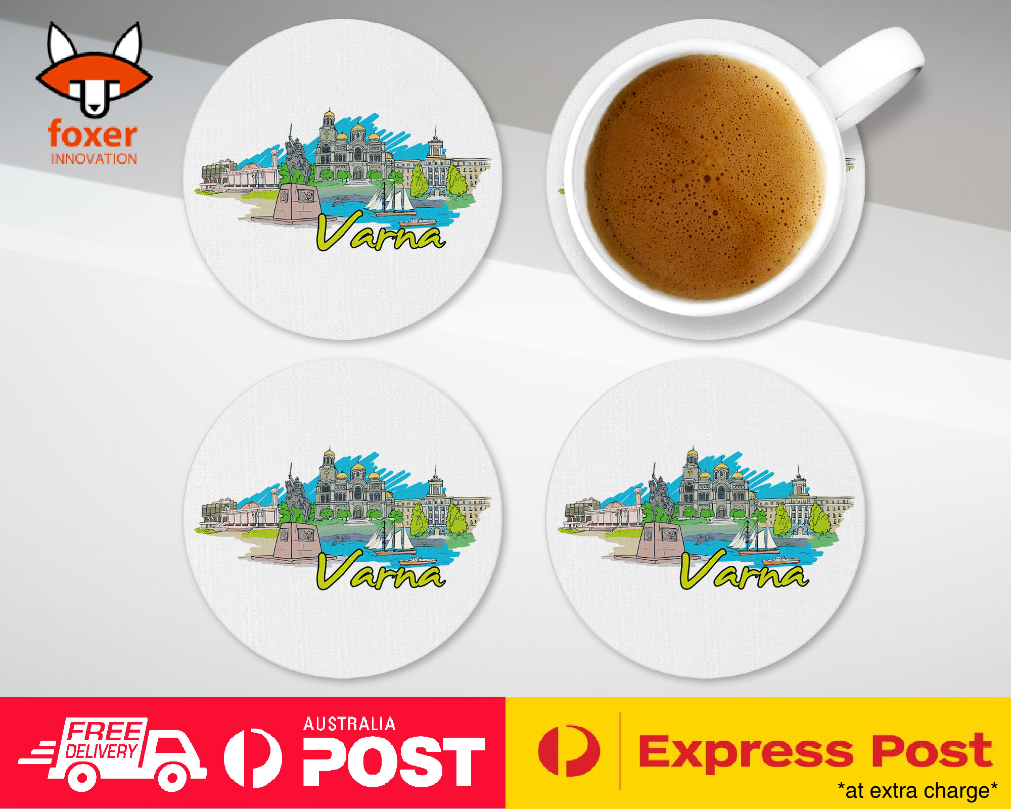 COASTER COFFEE DRINKING MAT|VARNA BULGARIA