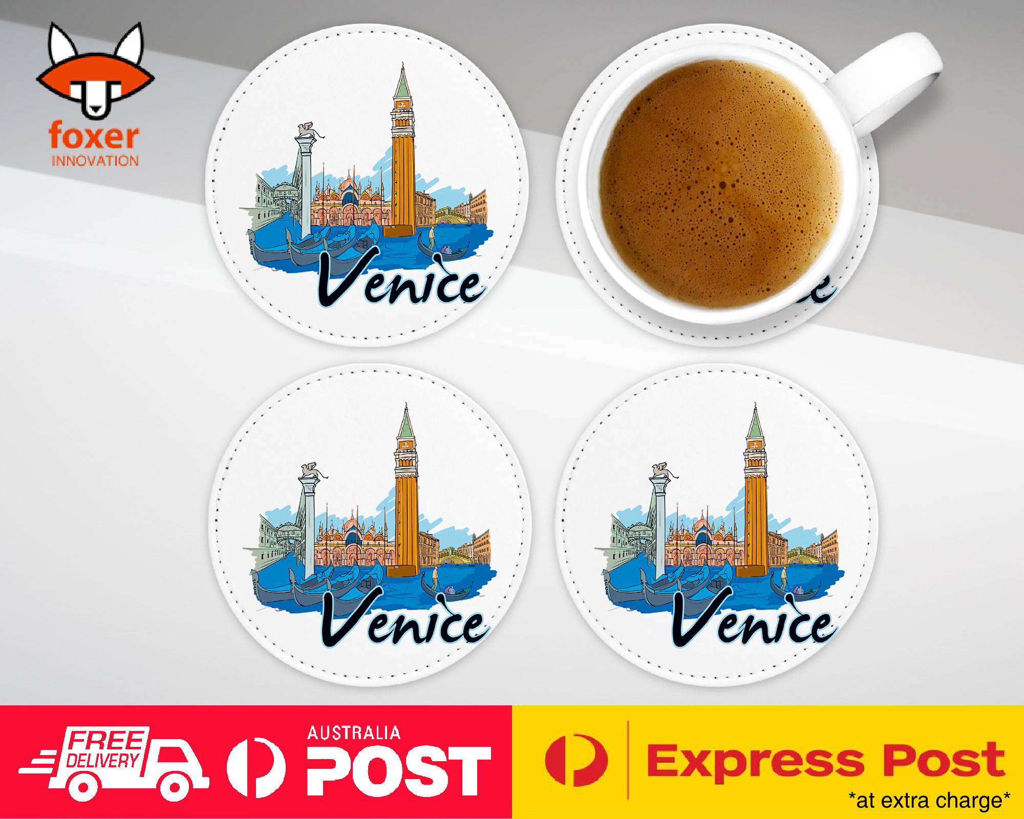 ALFOMBRA DE CAFÉ COASTER|VENECIA ITALIA - Imagen 6 de 21