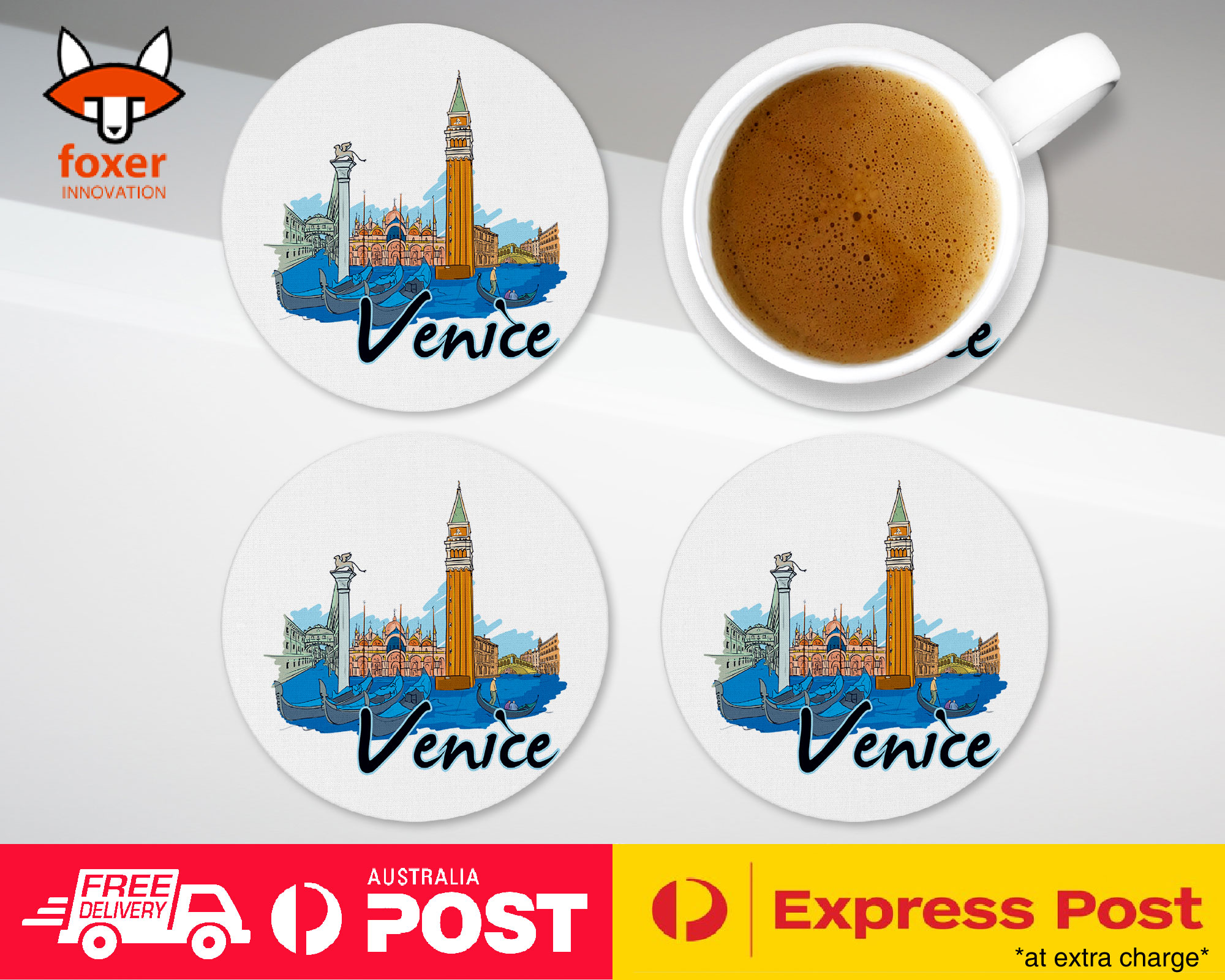 ALFOMBRA DE CAFÉ COASTER|VENECIA ITALIA - Imagen 3 de 21