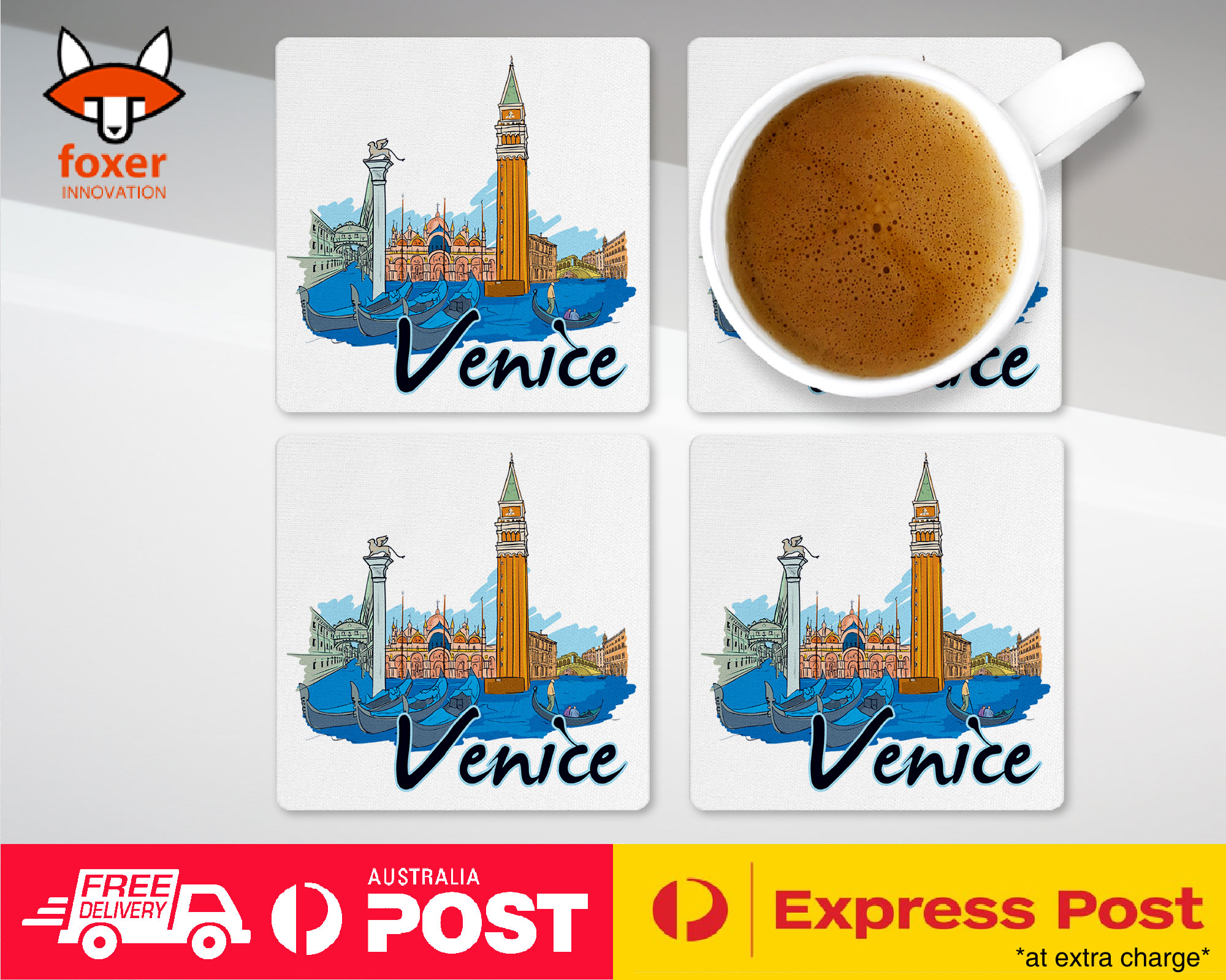 ALFOMBRA DE CAFÉ COASTER|VENECIA ITALIA - Imagen 13 de 21