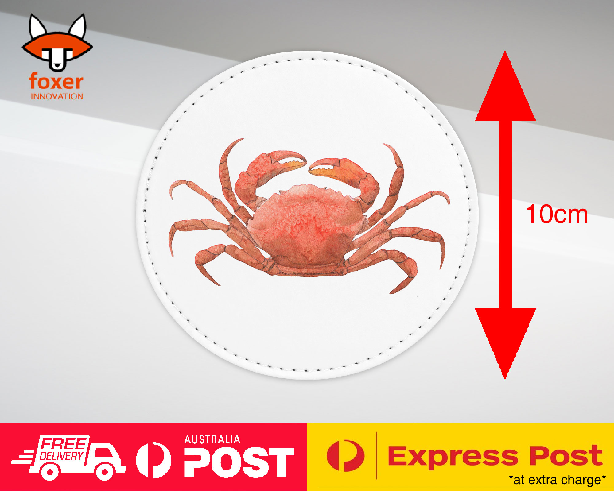 COASTER COFFEE DRINKING MAT|WATERCOLOR CRAB