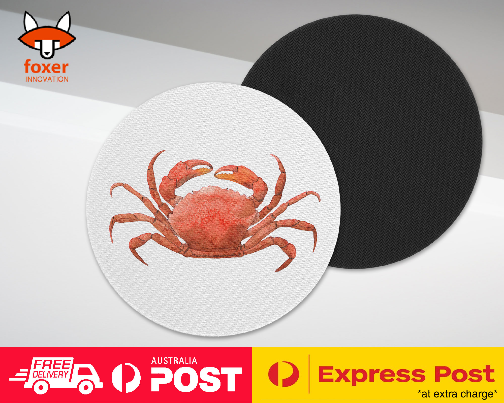 COASTER COFFEE DRINKING MAT|WATERCOLOR CRAB