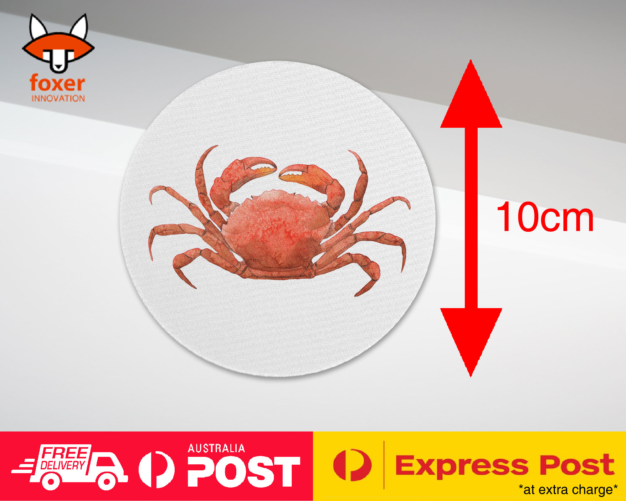 COASTER COFFEE DRINKING MAT|WATERCOLOR CRAB