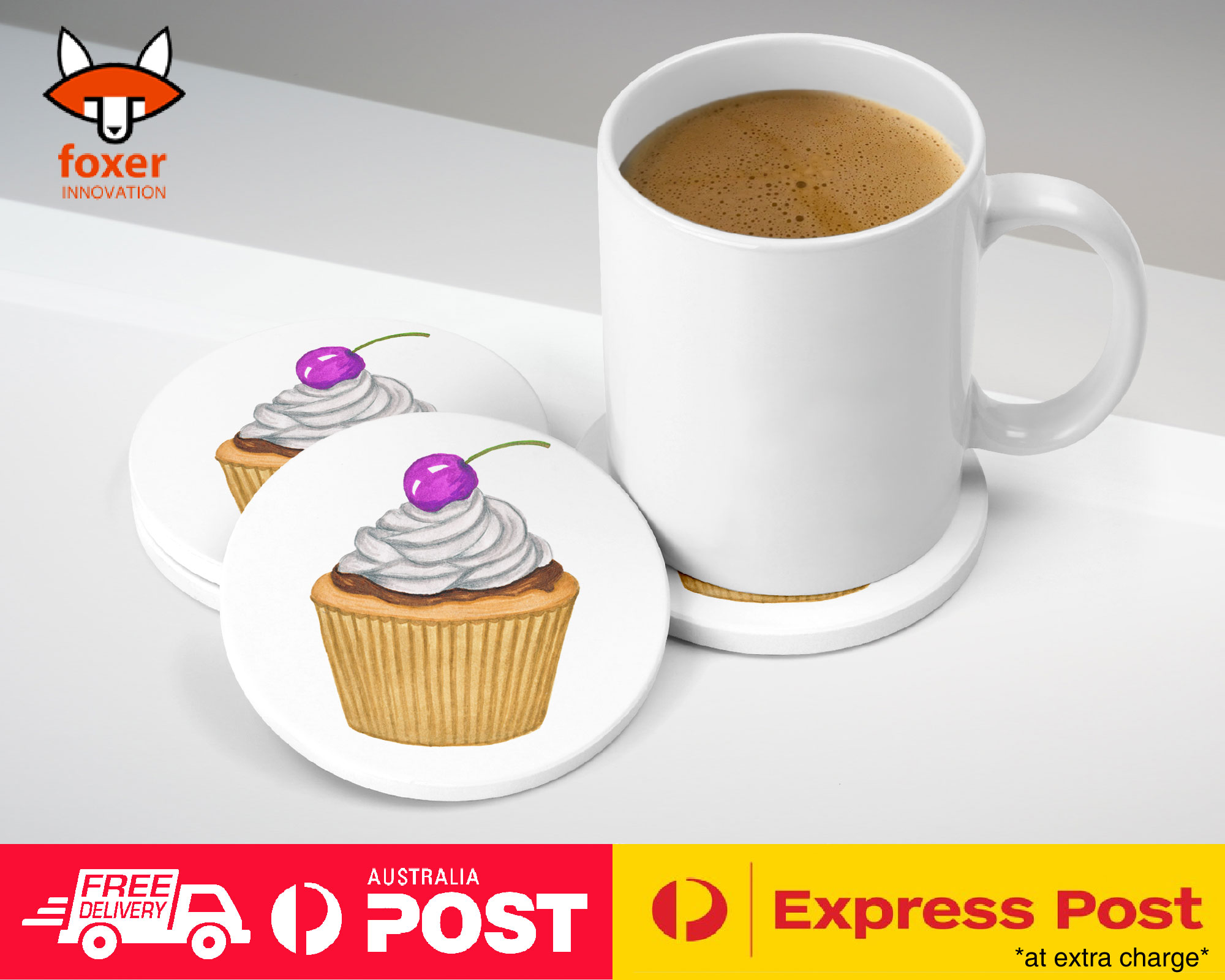 COASTER COFFEE DRINKING MAT|CUPCAKE SWEETS 1