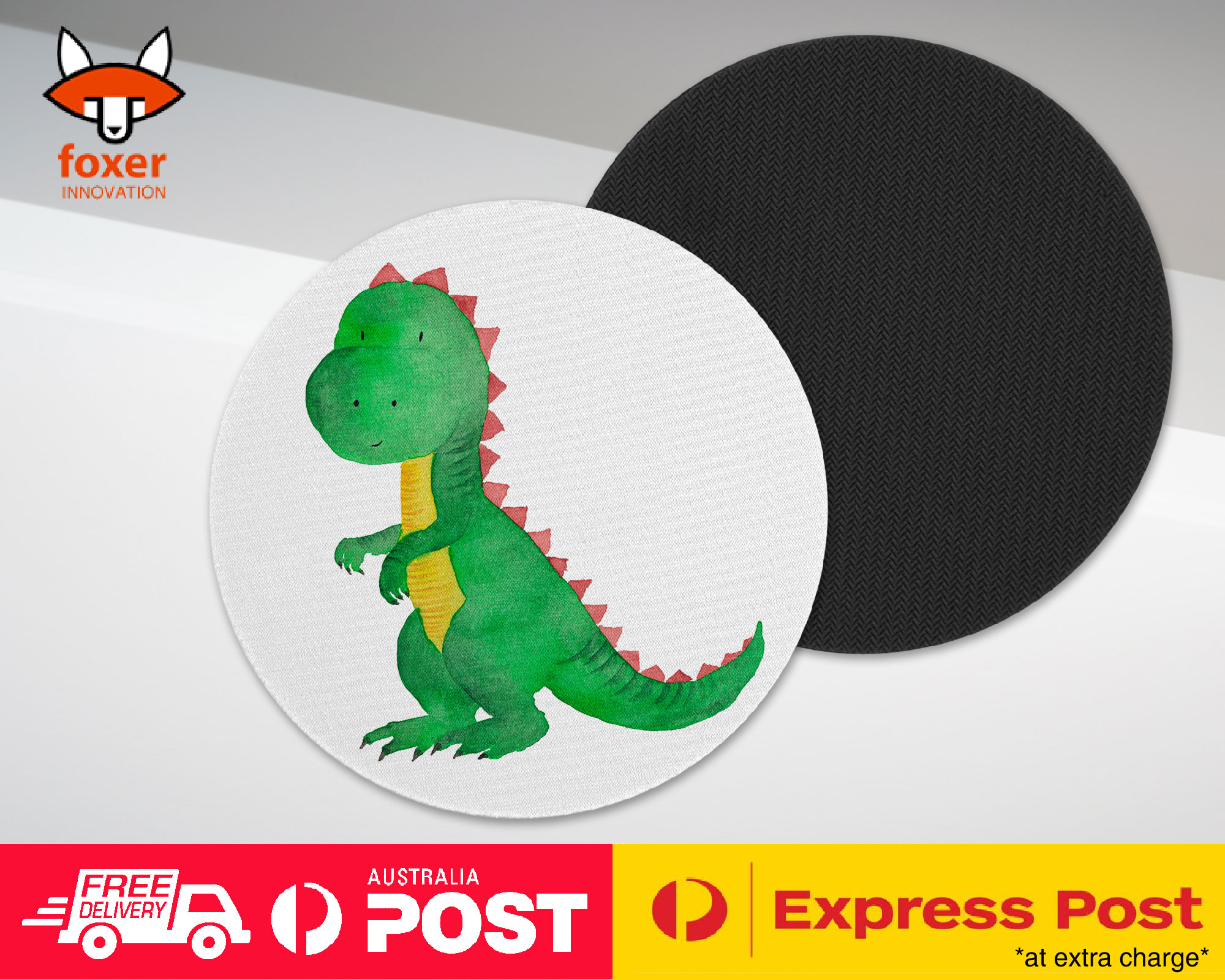 COASTER COFFEE DRINKING MAT|WATERCOLOR DINOSAUR