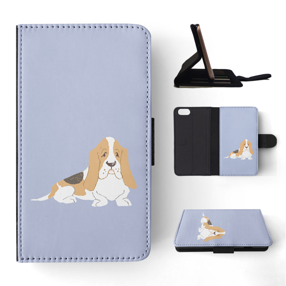 FLIP CASE FOR APPLE IPHONE|BASSET HOUND DOG 2 - Picture 169 of 193