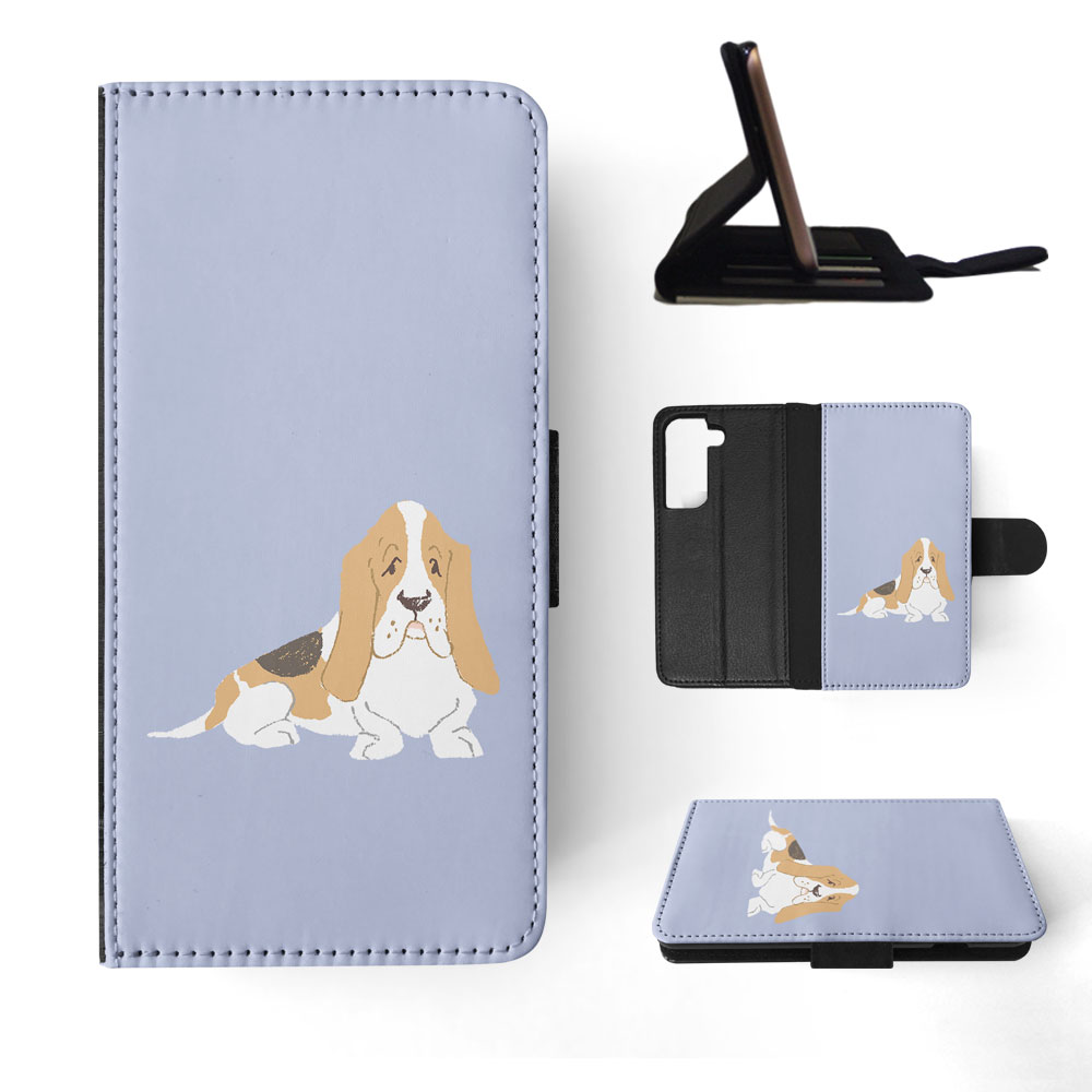 FLIP CASE FOR SAMSUNG GALAXY|BASSET HOUND DOG 2 - Picture 46 of 120
