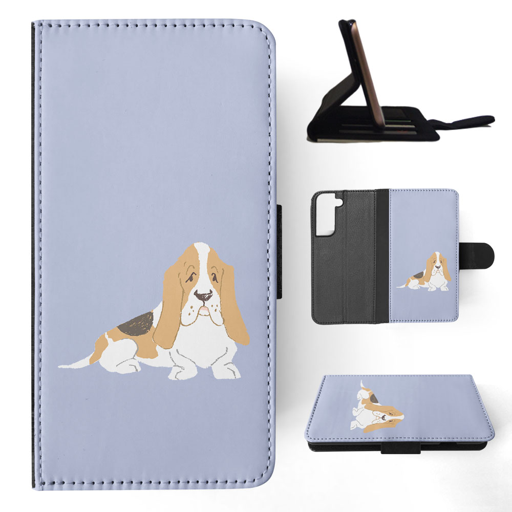 FLIP CASE FOR SAMSUNG GALAXY|BASSET HOUND DOG 2 - Picture 41 of 120