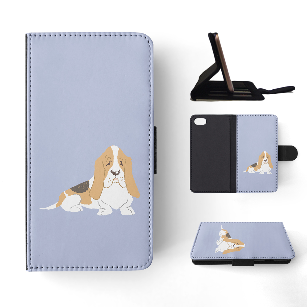 FLIP CASE FOR APPLE IPHONE|BASSET HOUND DOG 2 - Picture 134 of 193