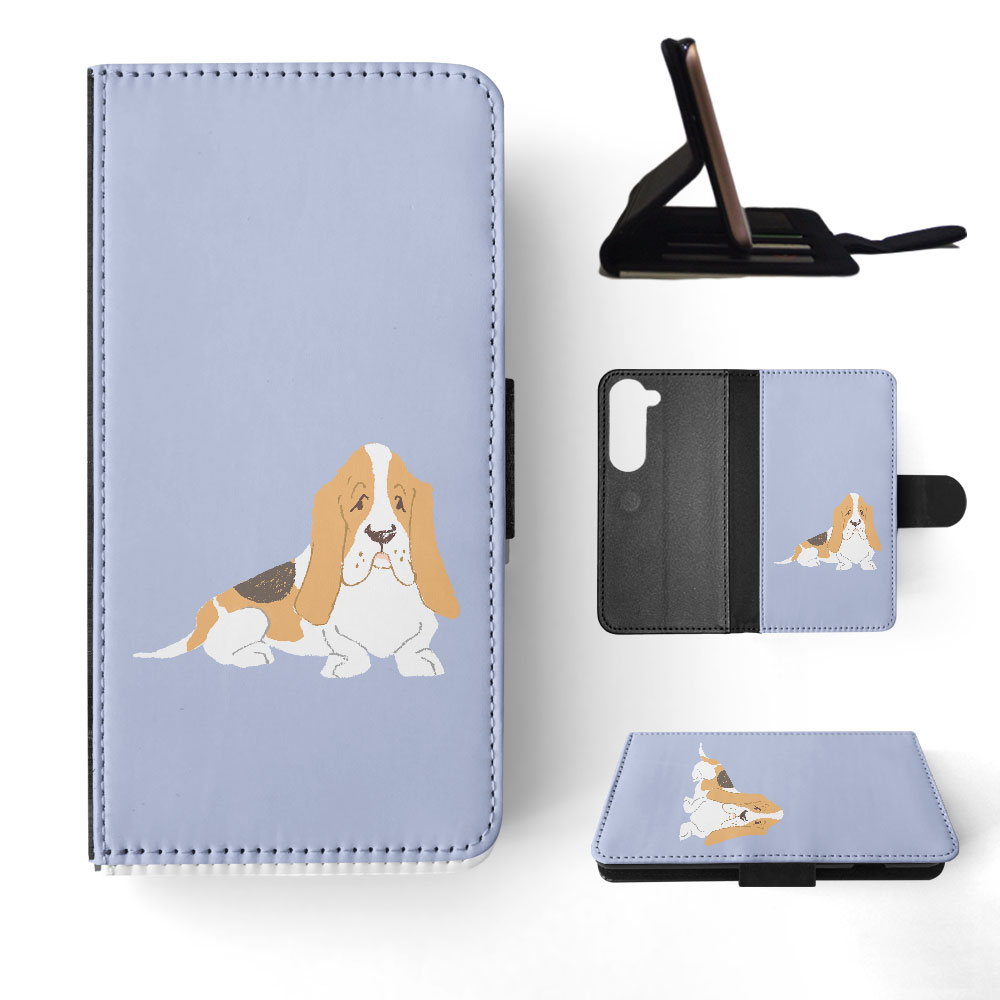FLIP CASE FOR SAMSUNG GALAXY|BASSET HOUND DOG 2 - Picture 31 of 120