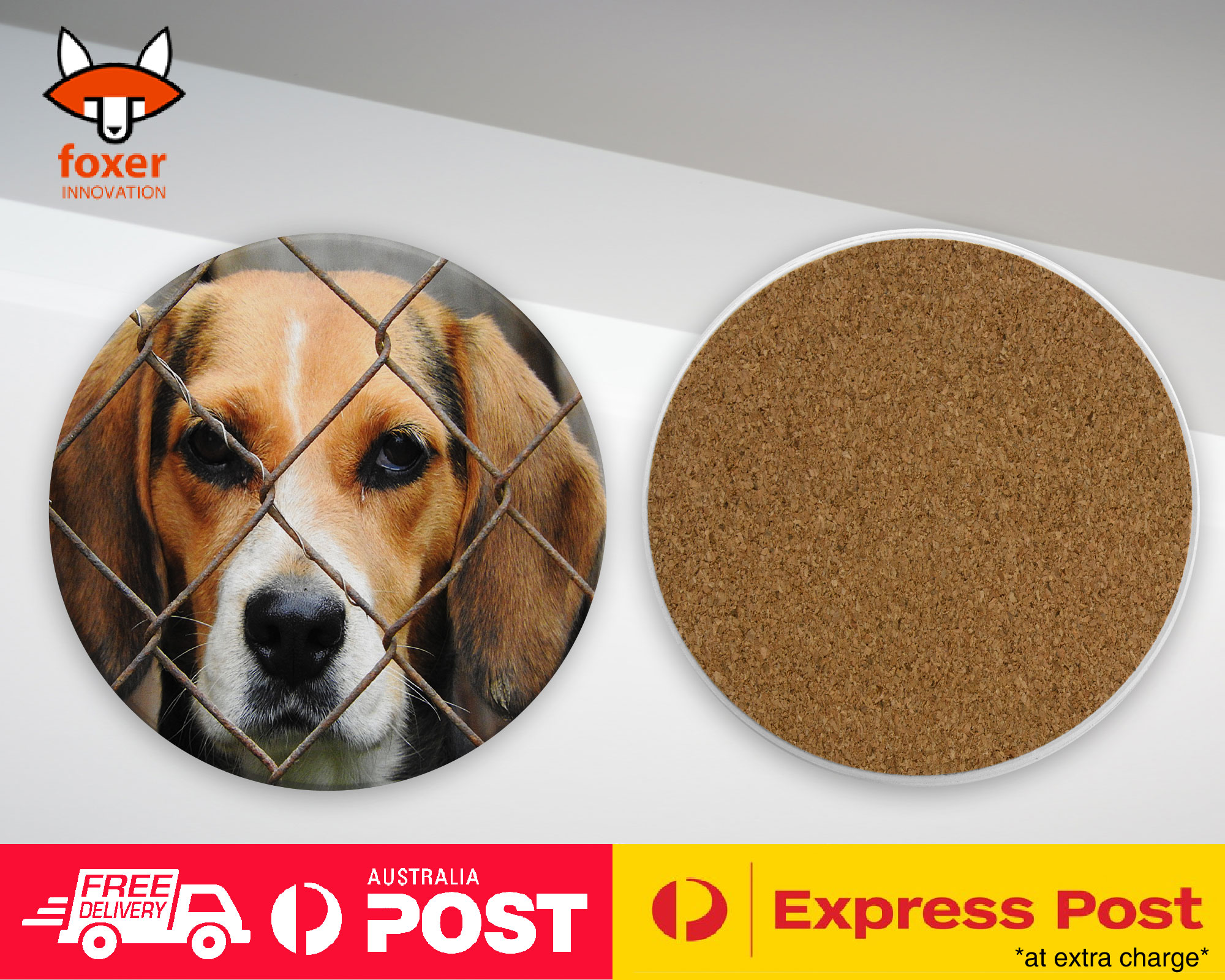 COASTER COFFEE DRINKING MAT|BEAGLE DOG 6