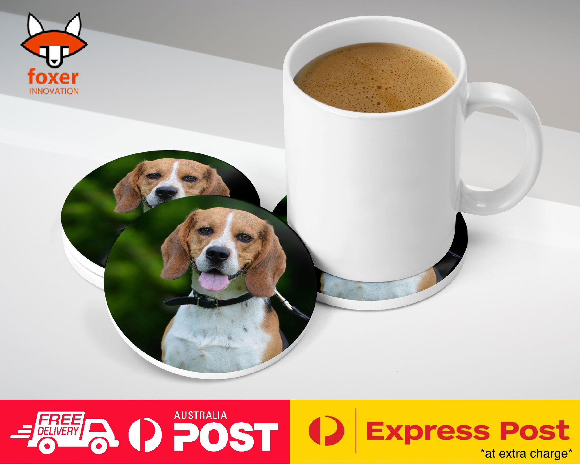 COASTER COFFEE DRINKING MAT|BEAGLE DOG 7