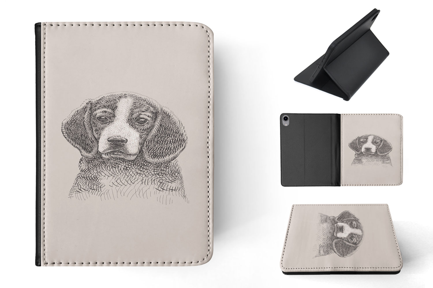 CASE COVER FOR APPLE IPAD|BEAGLE DOG 8