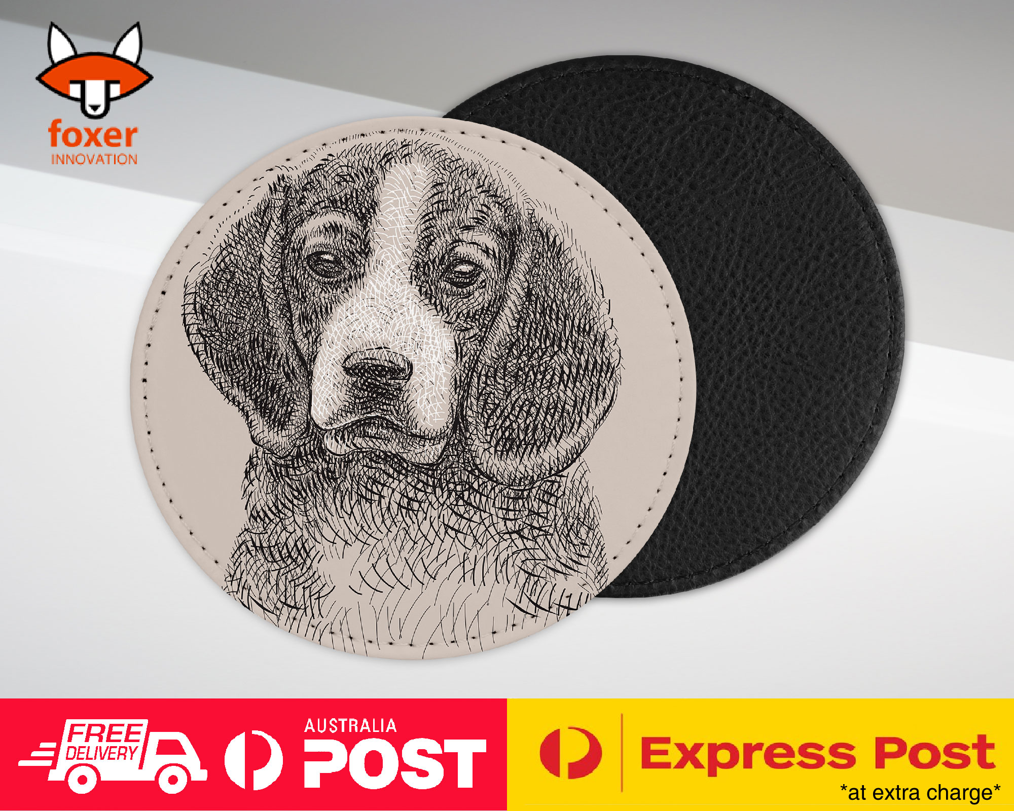 COASTER COFFEE DRINKING MAT|BEAGLE DOG 8