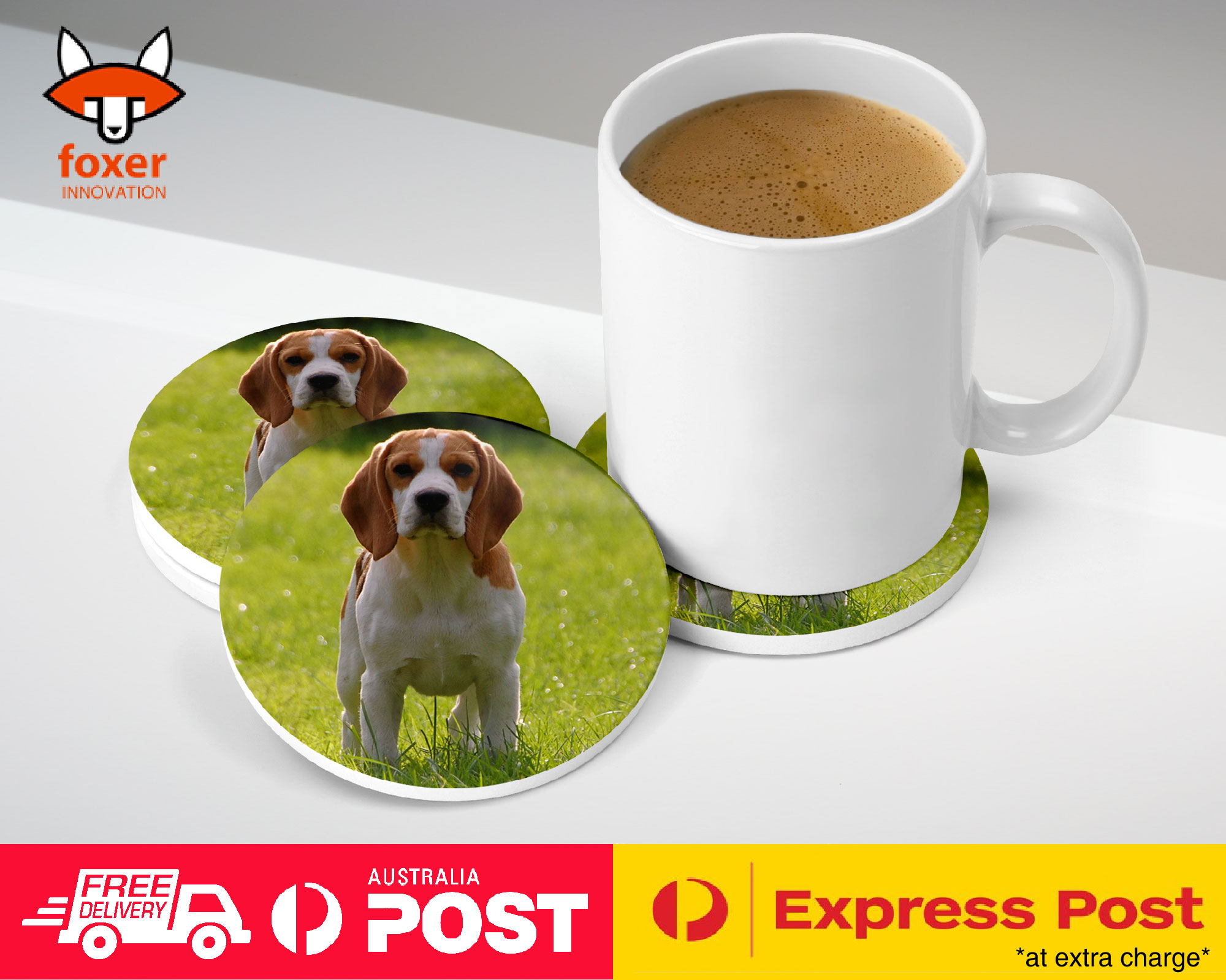 COASTER COFFEE DRINKING MAT|BEAGLE DOG 9
