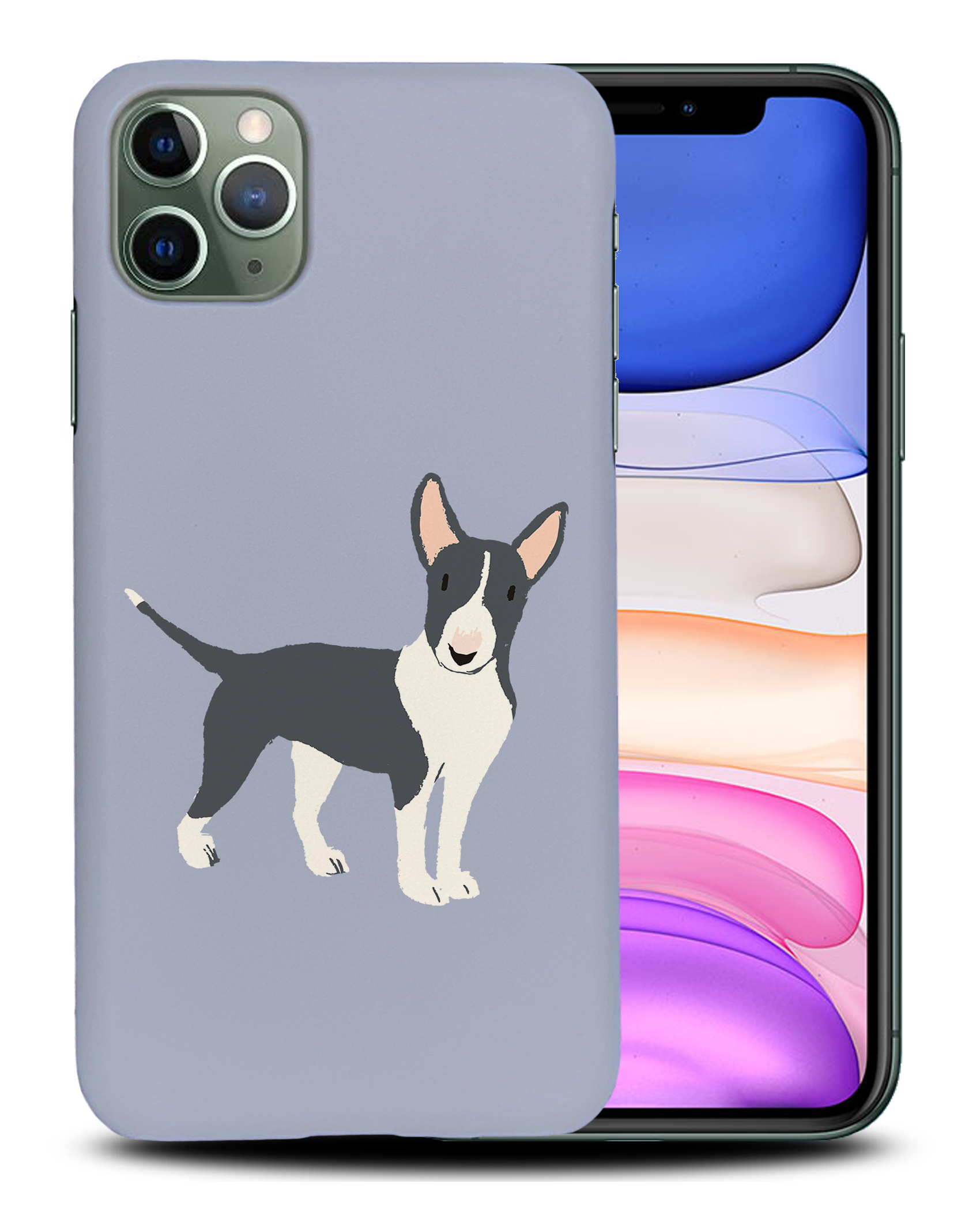CASE COVER FOR APPLE IPHONE|BULL TERRIER DOG 1 - Foto 22 di 44