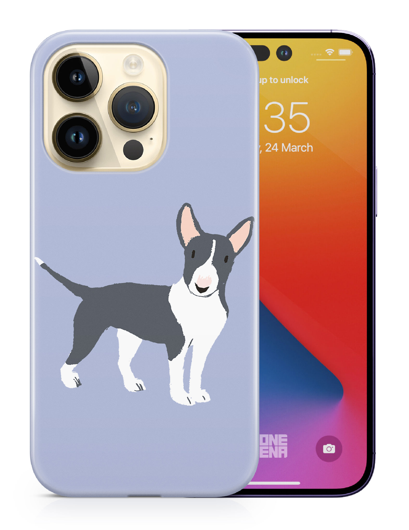 CASE COVER FOR APPLE IPHONE|BULL TERRIER DOG 1 - Foto 10 di 44