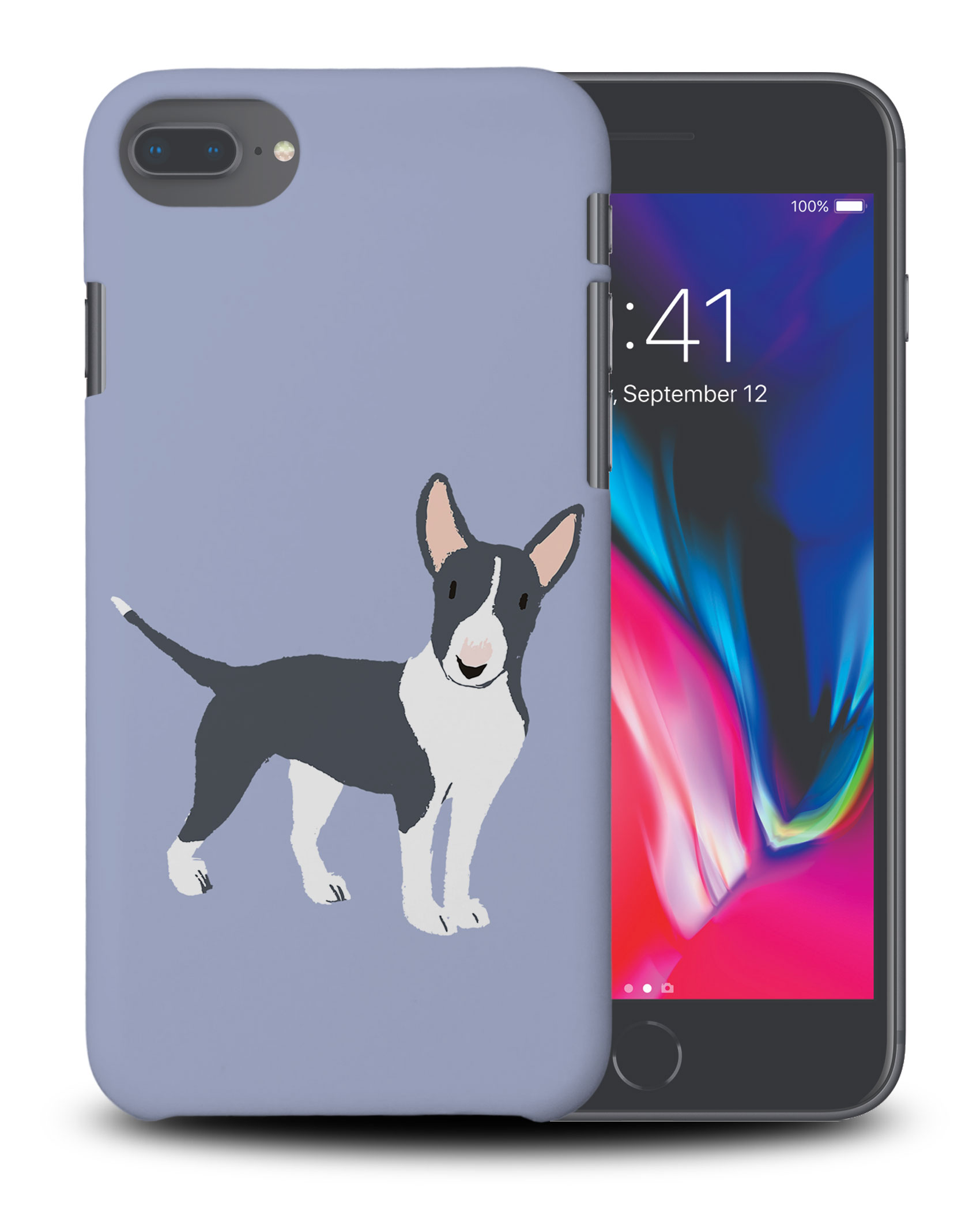CASE COVER FOR APPLE IPHONE|BULL TERRIER DOG 1 - Foto 30 di 44