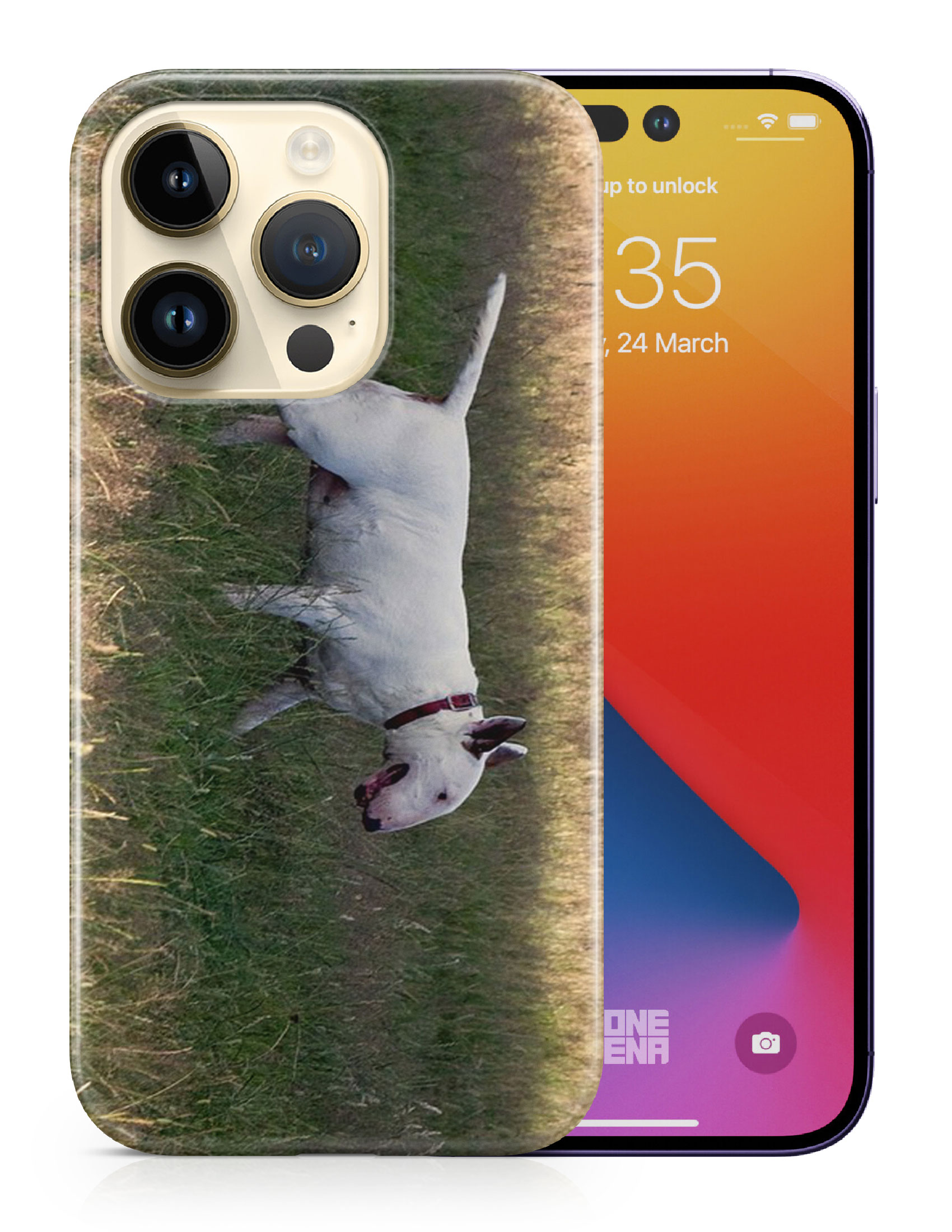 CASE COVER FOR APPLE IPHONE|BULL TERRIER DOG 4 - Foto 10 di 44