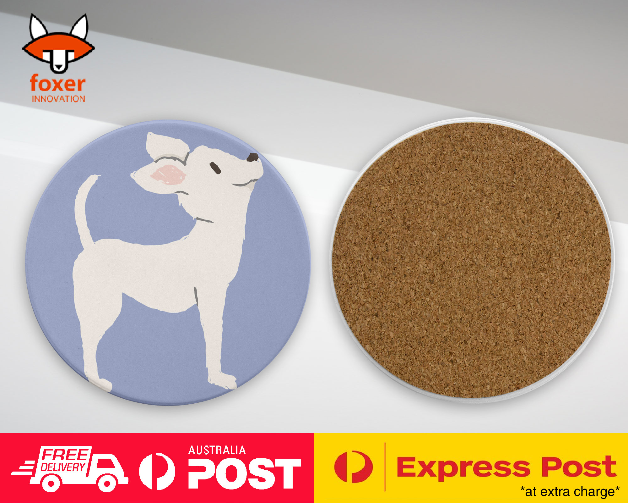 COASTER COFFEE DRINKING MAT|CHIHUAHUA DOG 6