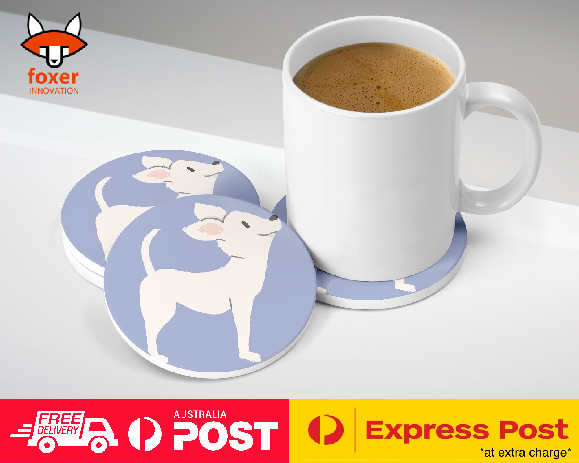 COASTER COFFEE DRINKING MAT|CHIHUAHUA DOG 6
