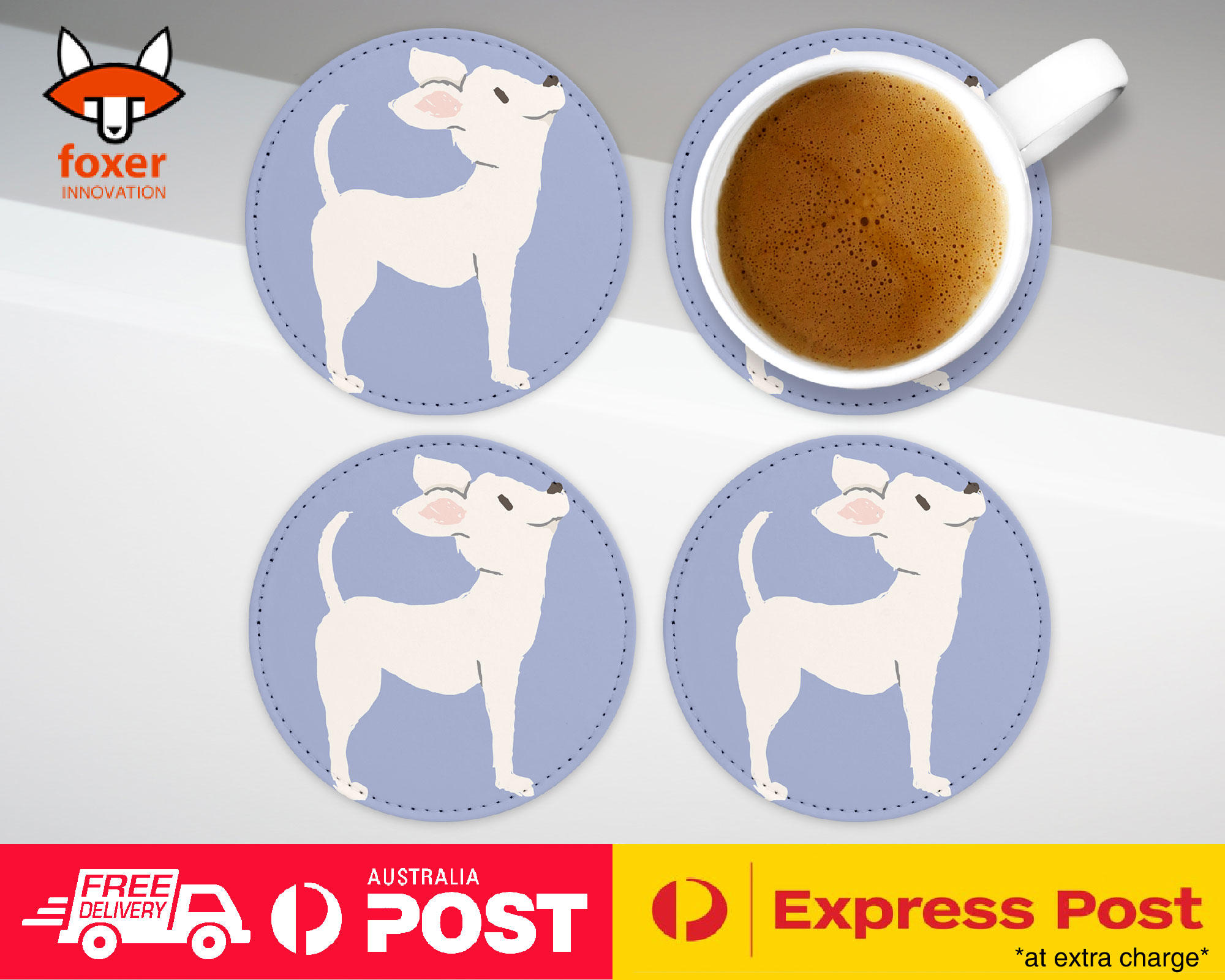 COASTER COFFEE DRINKING MAT|CHIHUAHUA DOG 6