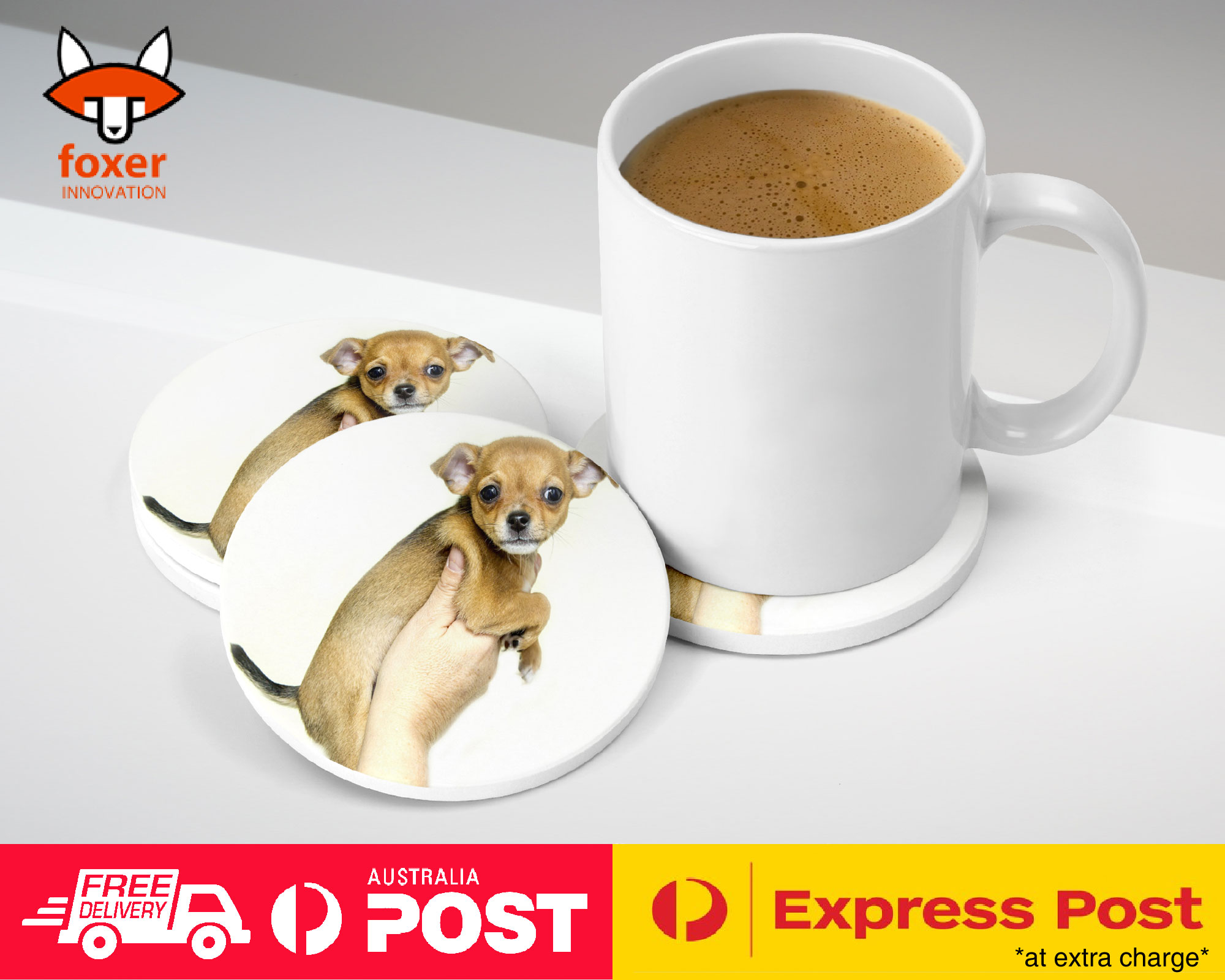 COASTER COFFEE DRINKING MAT|CHIHUAHUA DOG 8