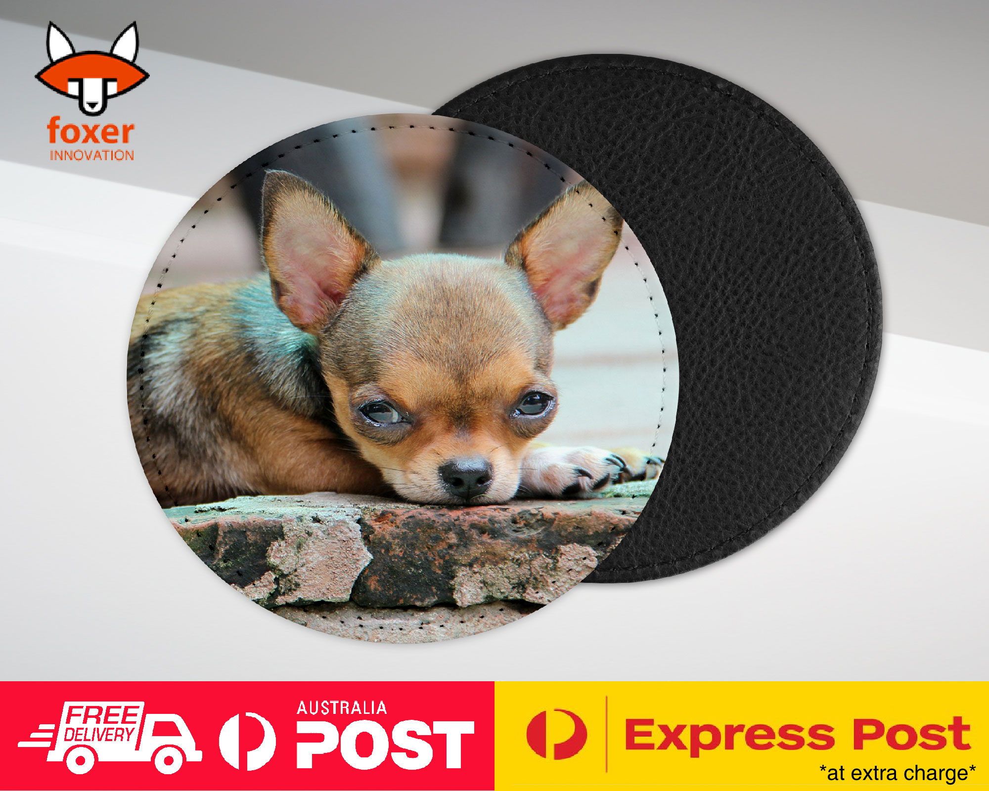 COASTER COFFEE DRINKING MAT|CHIHUAHUA DOG 13