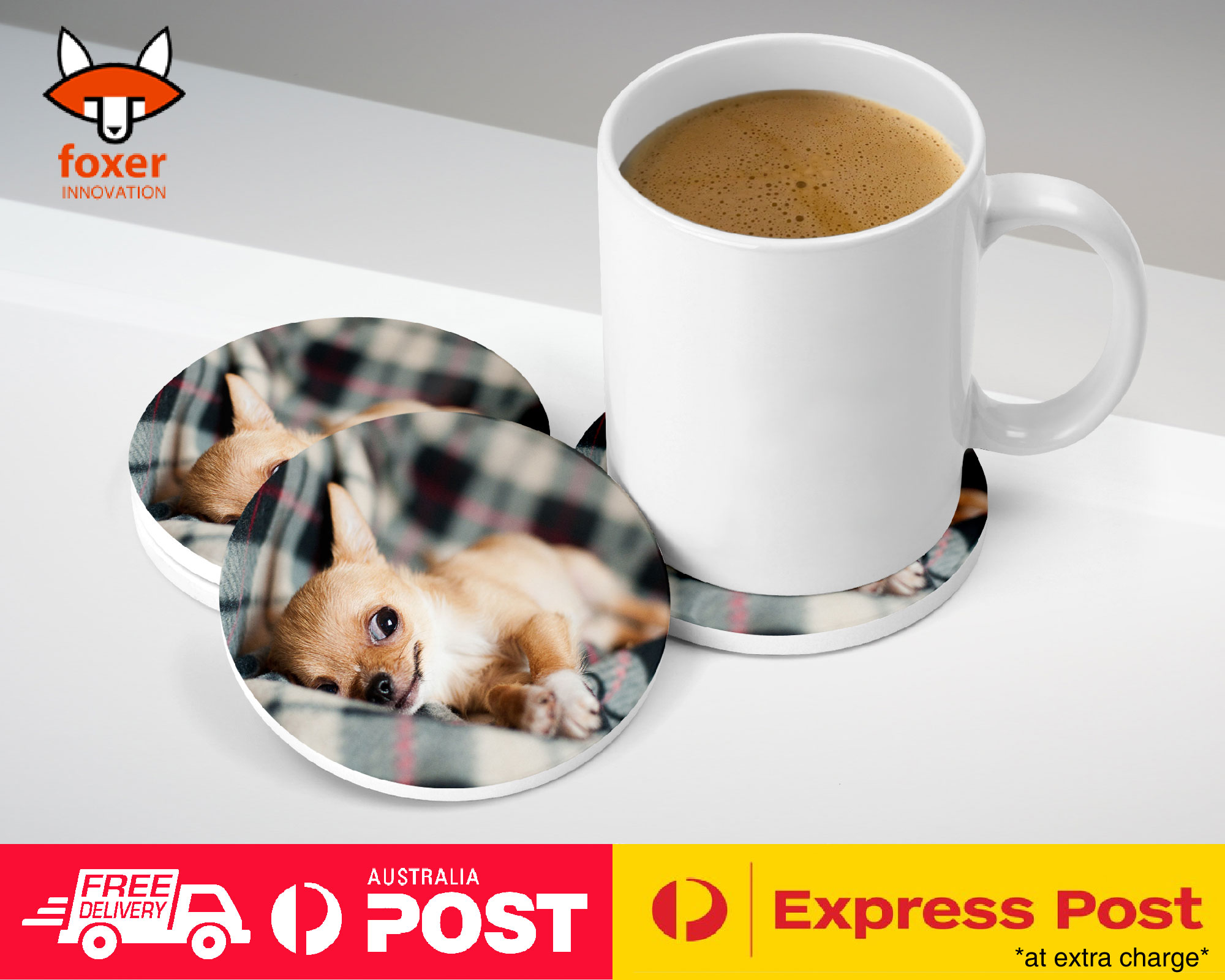 COASTER COFFEE DRINKING MAT|CHIHUAHUA DOG 15
