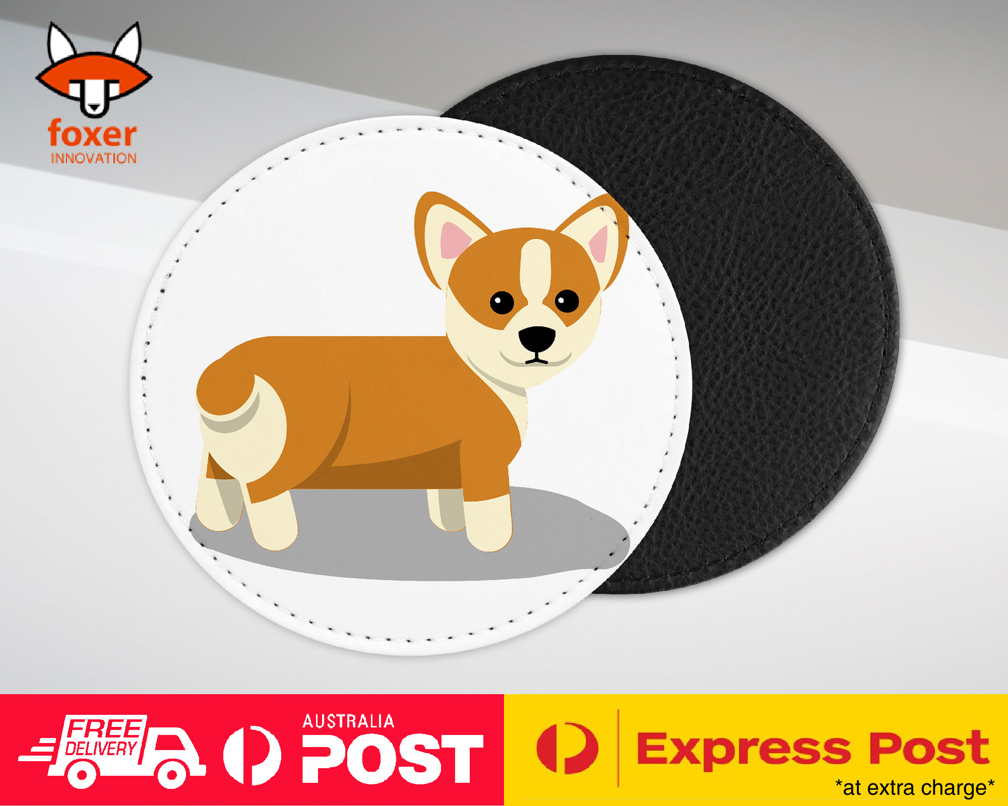 COASTER COFFEE DRINKING MAT|CORGI DOG 6