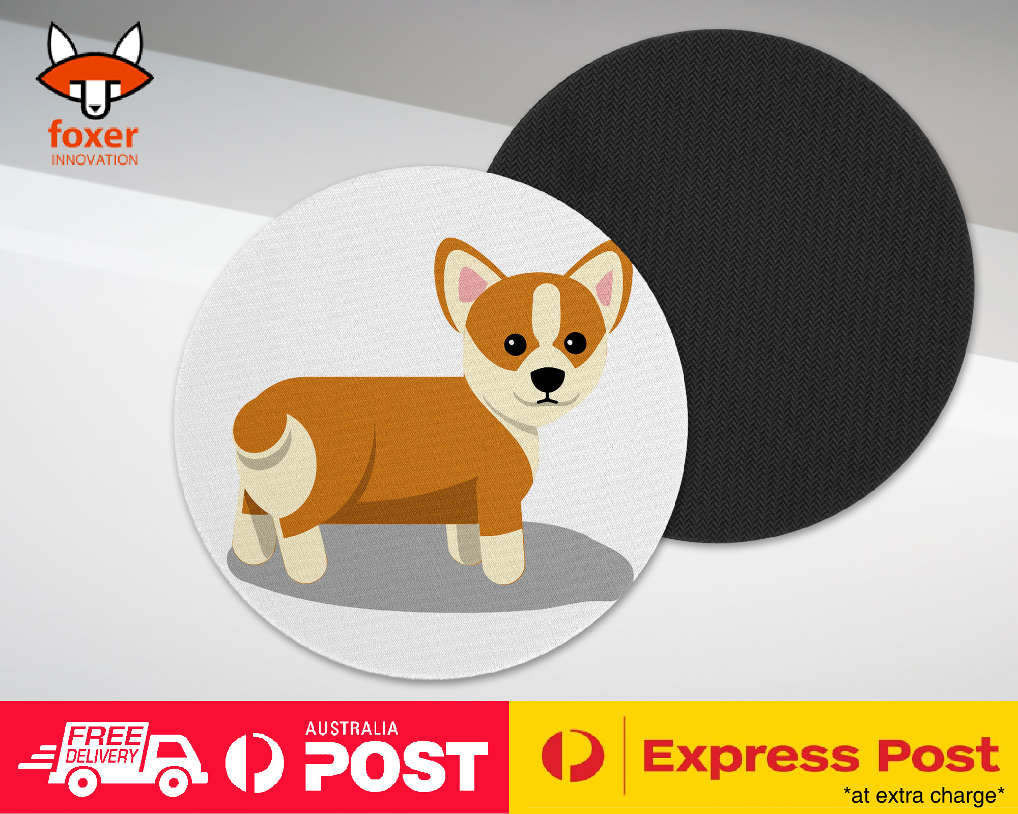 COASTER COFFEE DRINKING MAT|CORGI DOG 6