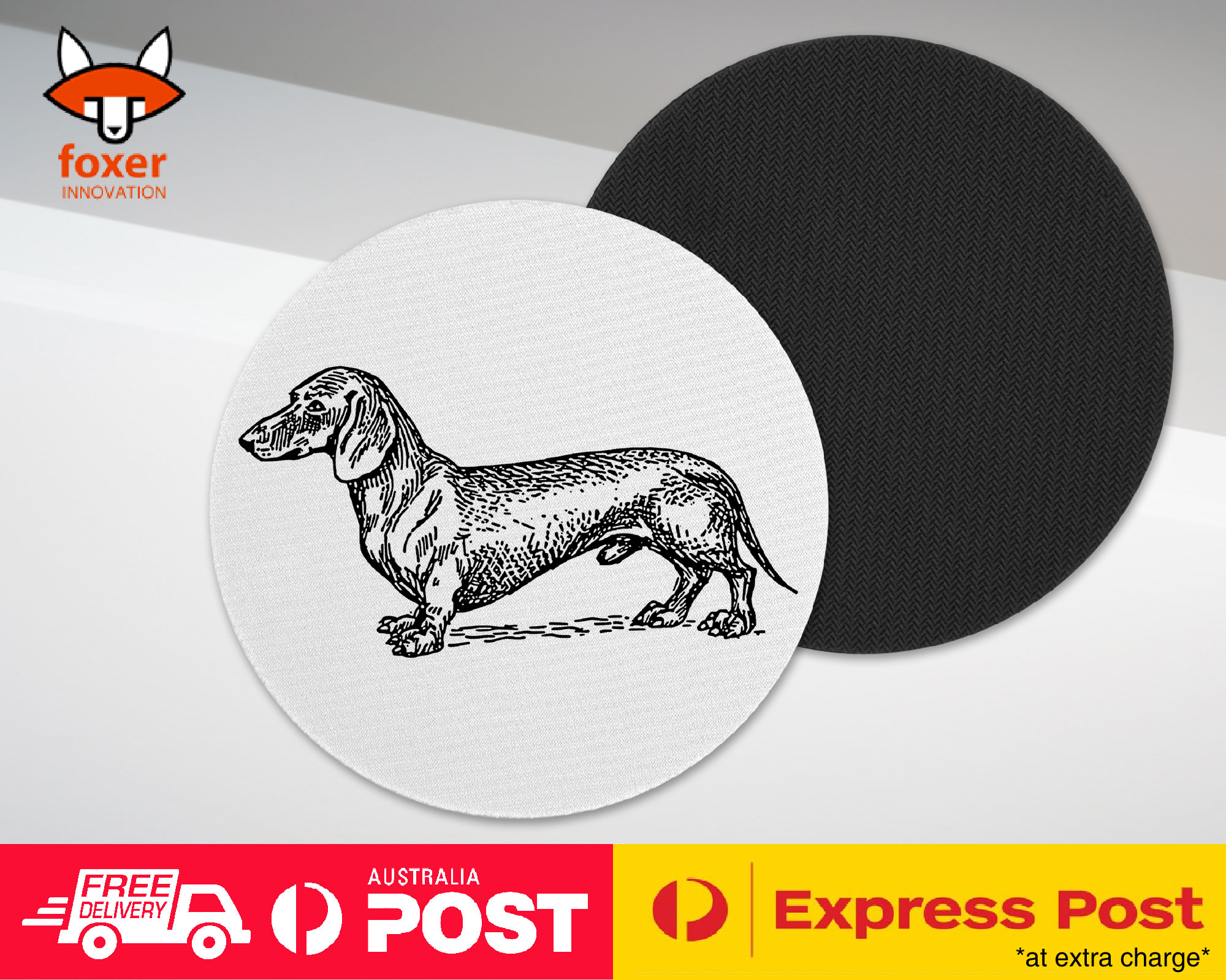 COASTER COFFEE DRINKING MAT|DACHSHUND DOG 20