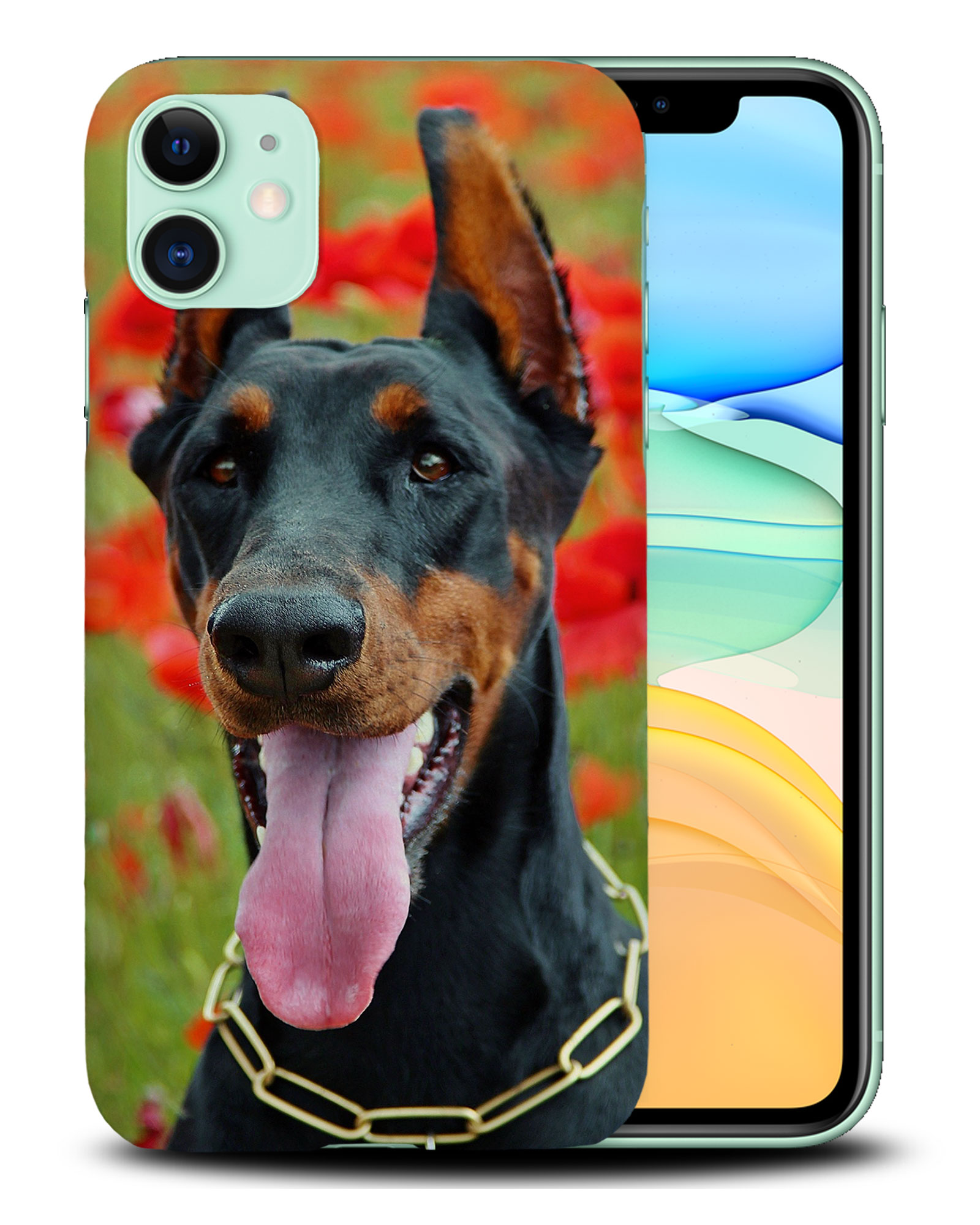 CASE COVER FOR APPLE IPHONE|DOBERMAN DOG 1 - Foto 24 di 44