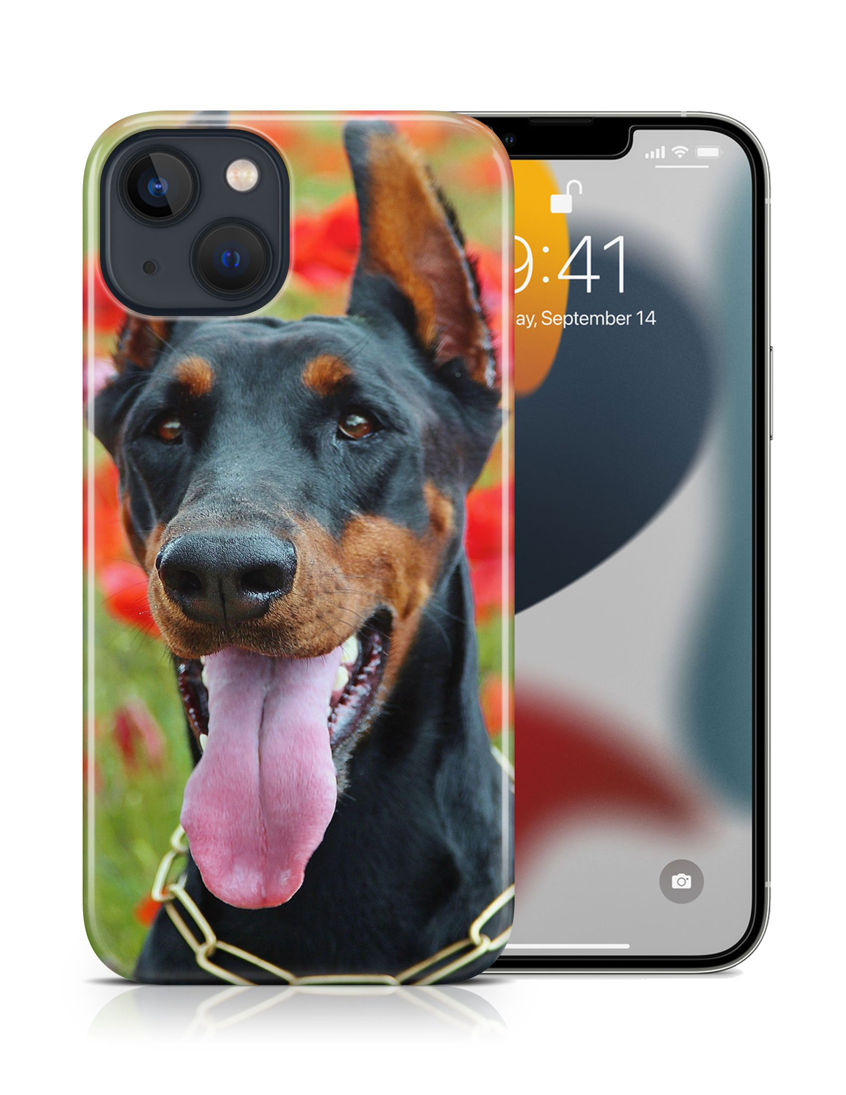 CASE COVER FOR APPLE IPHONE|DOBERMAN DOG 1 - Foto 16 di 44