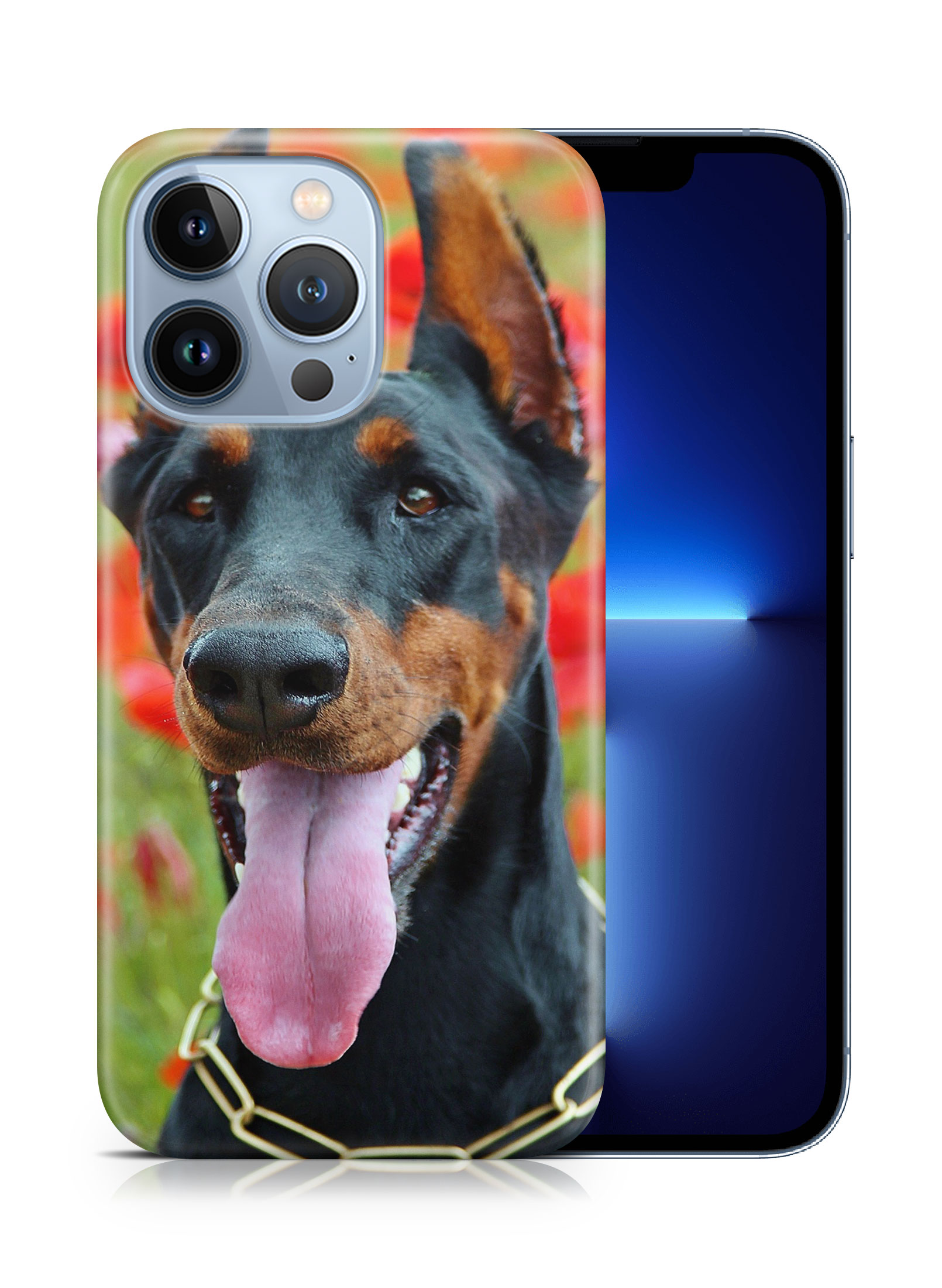 CASE COVER FOR APPLE IPHONE|DOBERMAN DOG 1 - Foto 15 di 44