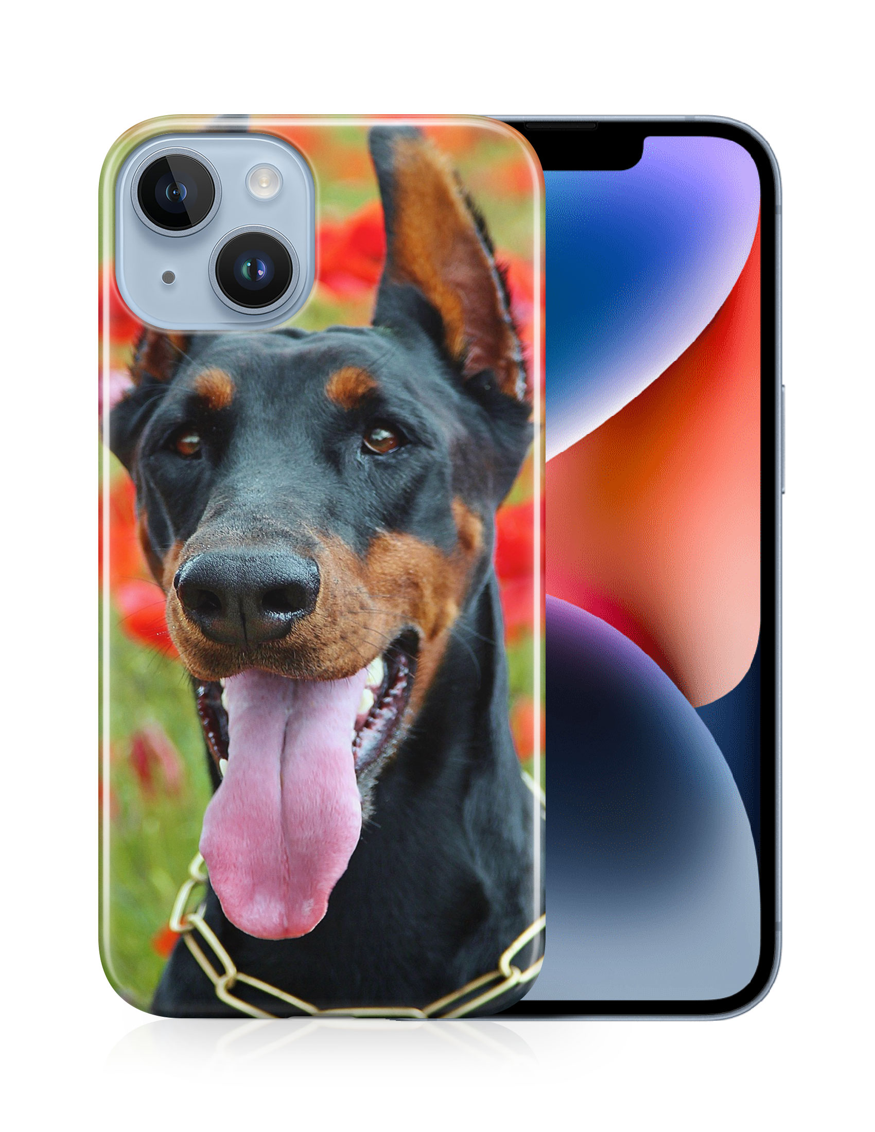 CASE COVER FOR APPLE IPHONE|DOBERMAN DOG 1 - Foto 13 di 44