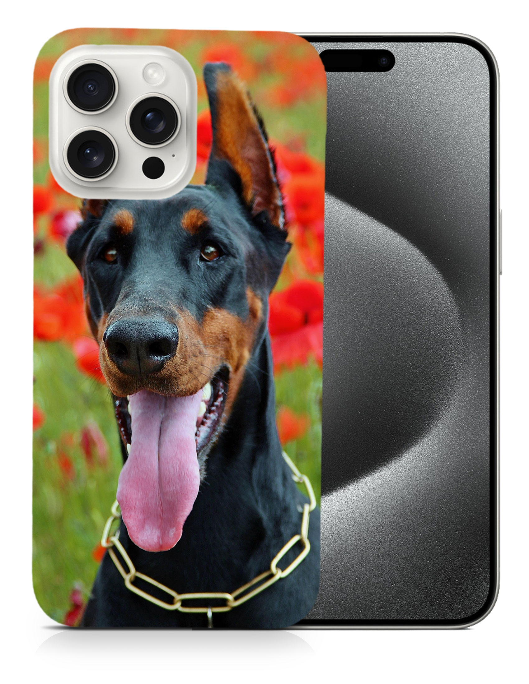 CASE COVER FOR APPLE IPHONE|DOBERMAN DOG 1 - Foto 6 di 44