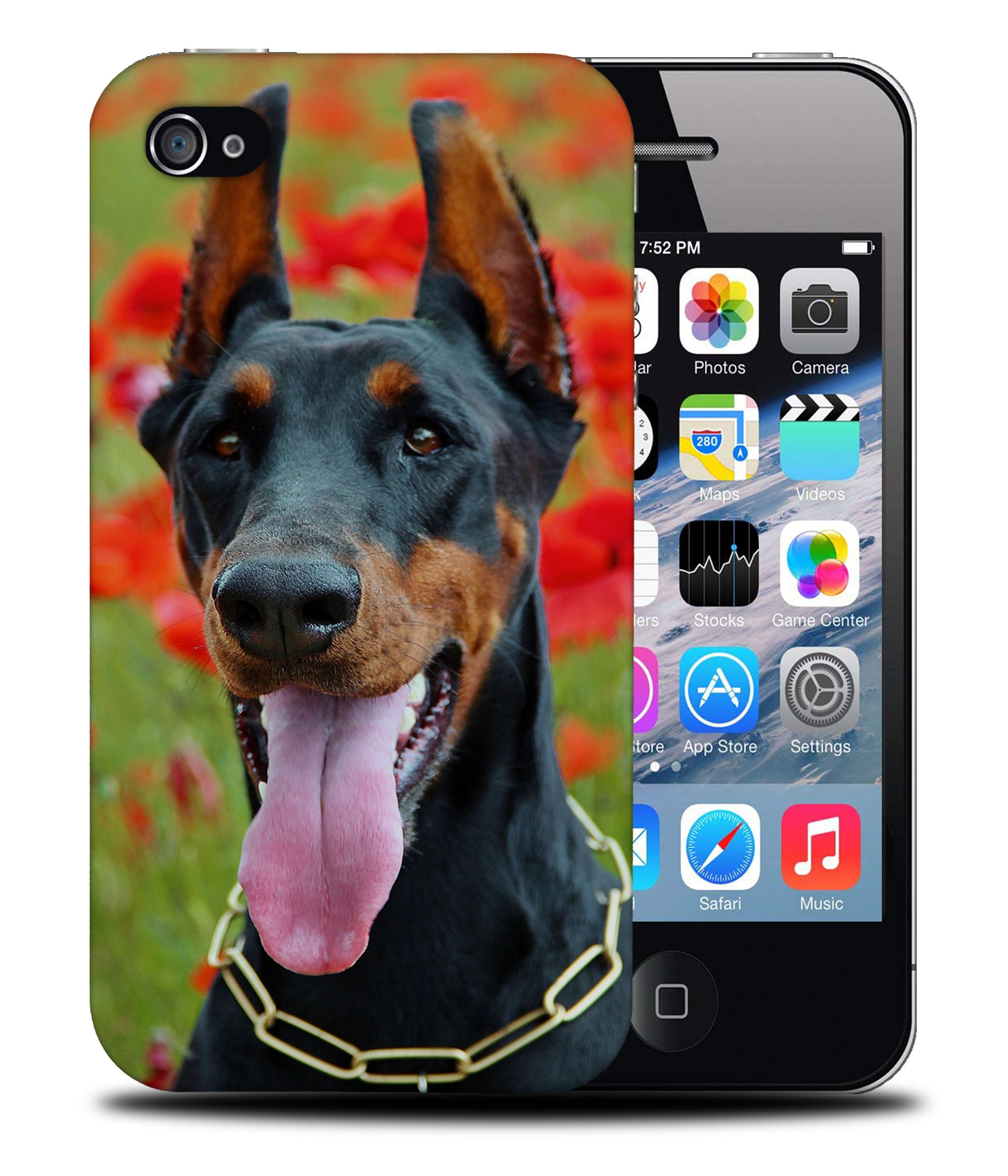 CASE COVER FOR APPLE IPHONE|DOBERMAN DOG 1 - Foto 40 di 44
